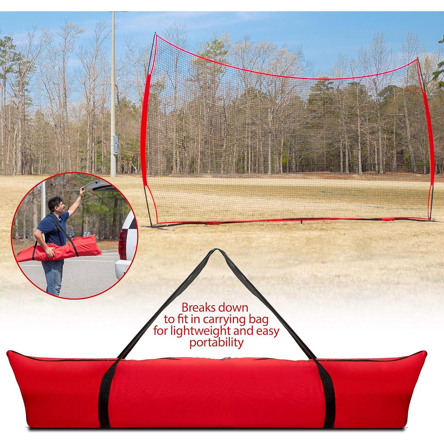 Red de Protección Deportiva Lacrosse Scoop 20x10 Pies Multiuso