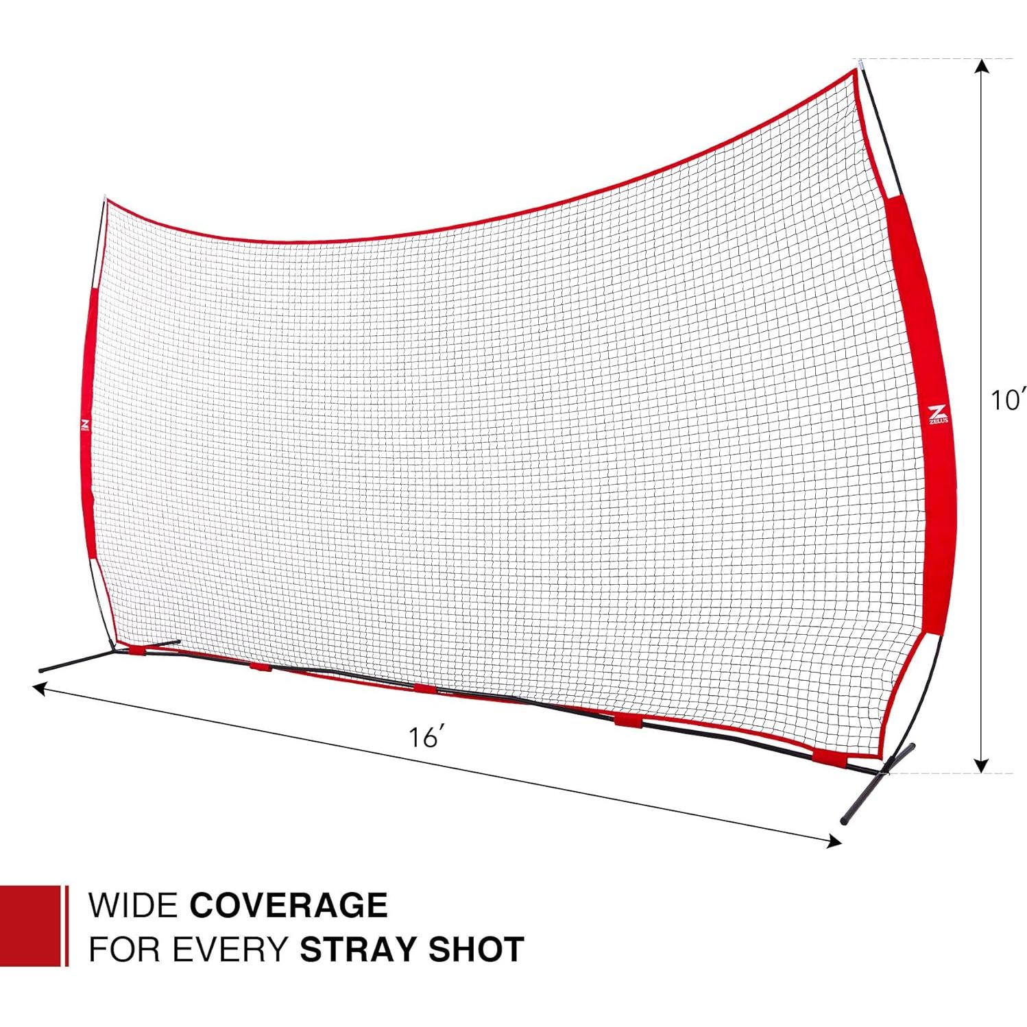 Red de Respaldo Deportiva ZELUS 4.88x3.05m para Béisbol y Más