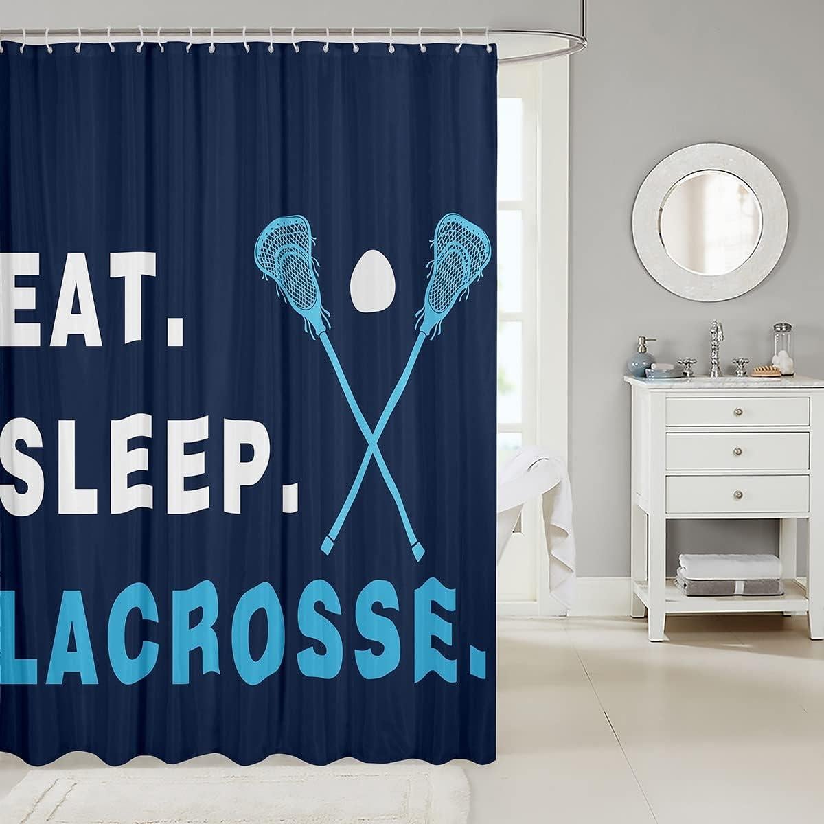 Cortina de Baño Feelyou 183x183 cm Tema Lacrosse Infantil