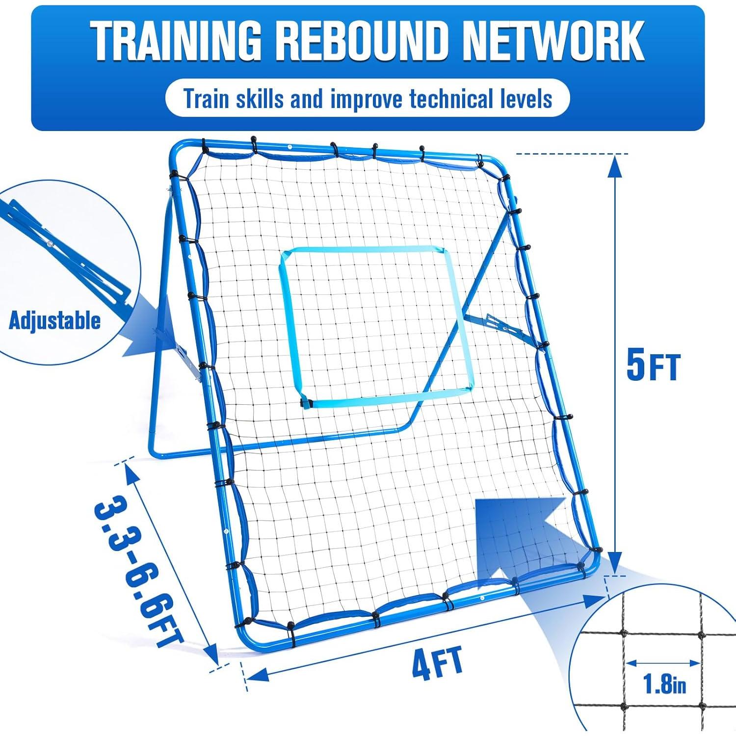 Red de Rebote Ajustable Lucky Seven 5x1.2m Multi-Deporte