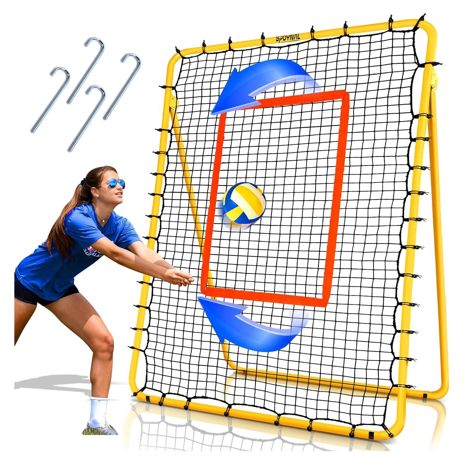 Red de Rebote de Voleibol SPOYNAL 2.13x1.22m Ajustable