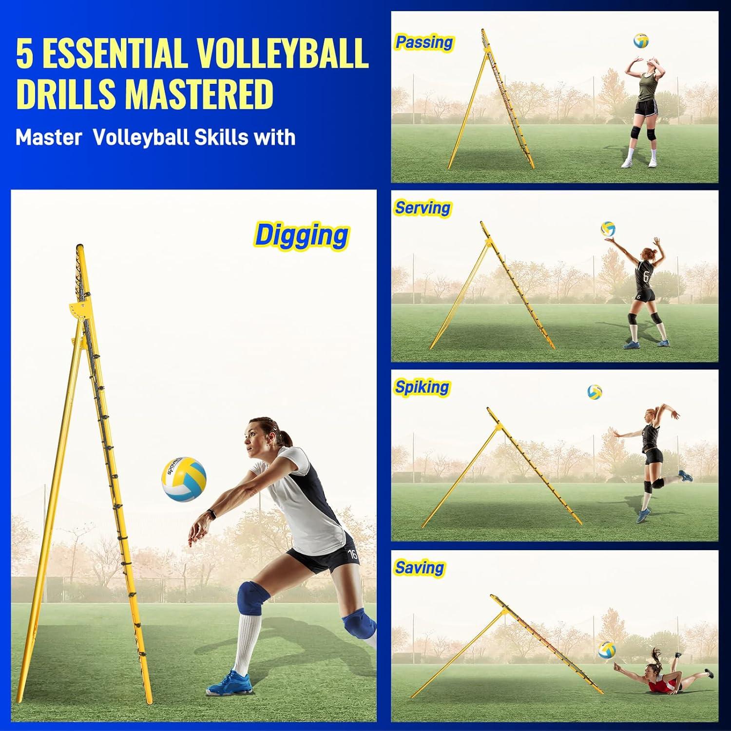 Red de Rebote de Voleibol SPOYNAL 2.13x1.22m Ajustable