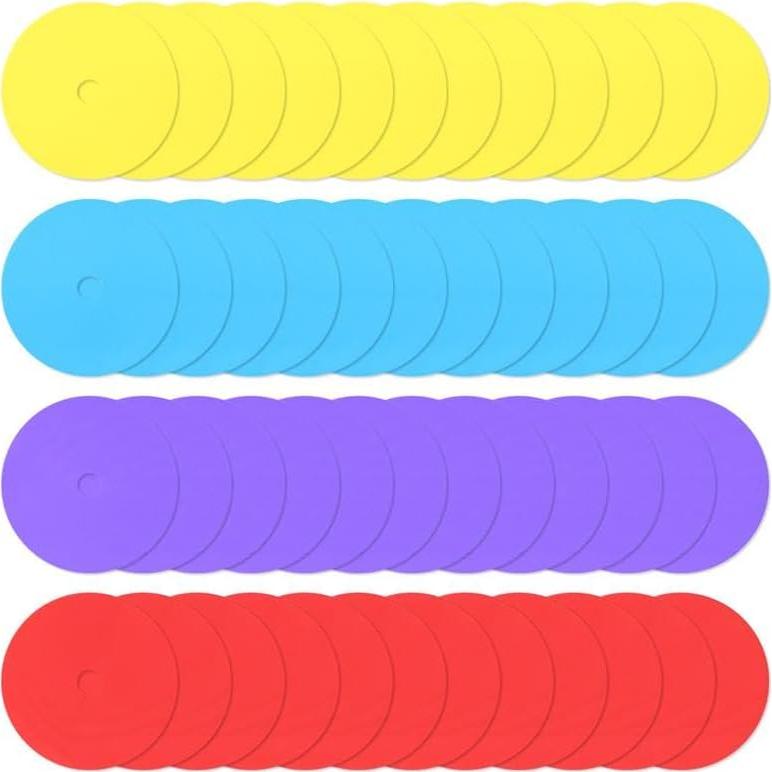 Conos Planos Japard 48 Pcs 15.24 cm Antideslizantes para Fútbol