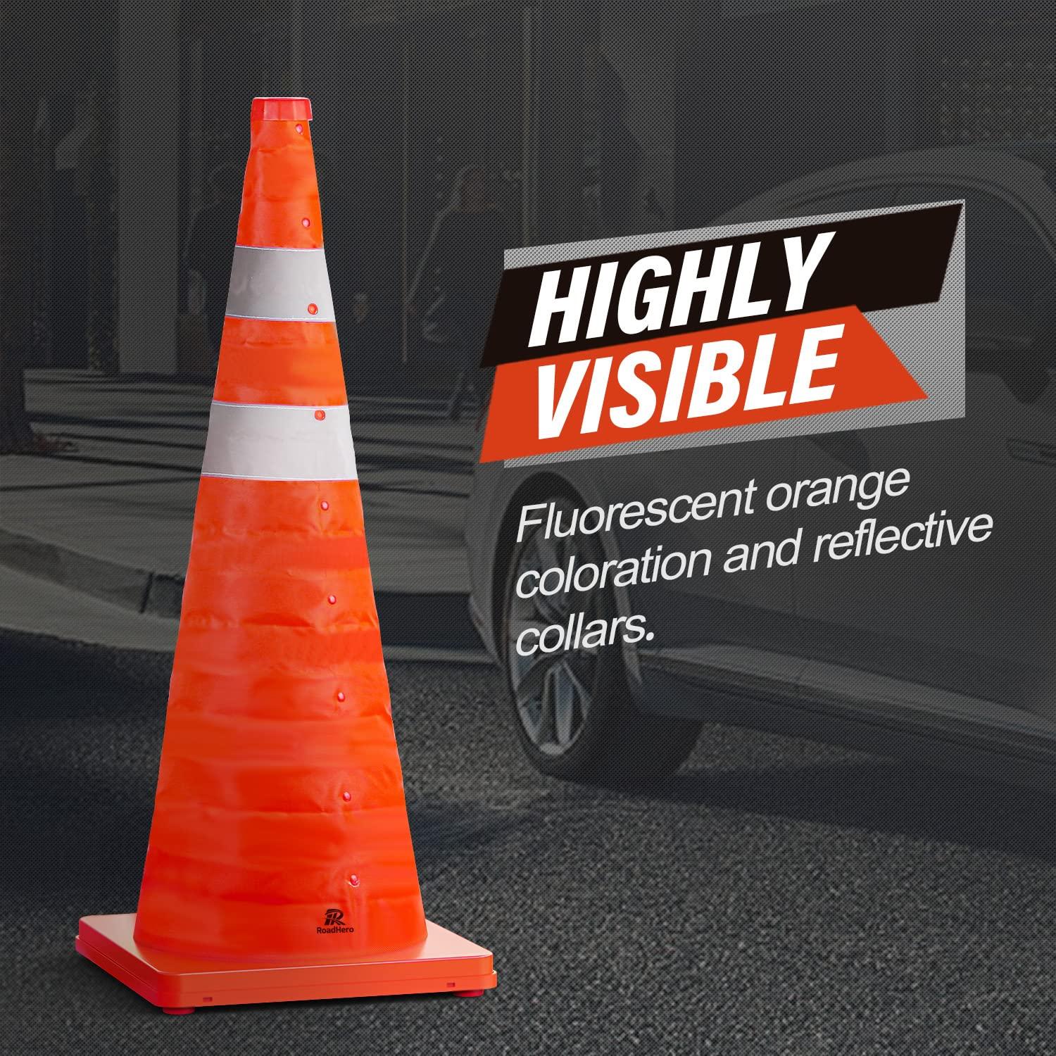 Conos de Seguridad Plegables RoadHero 71.1 cm - Paquete de 2