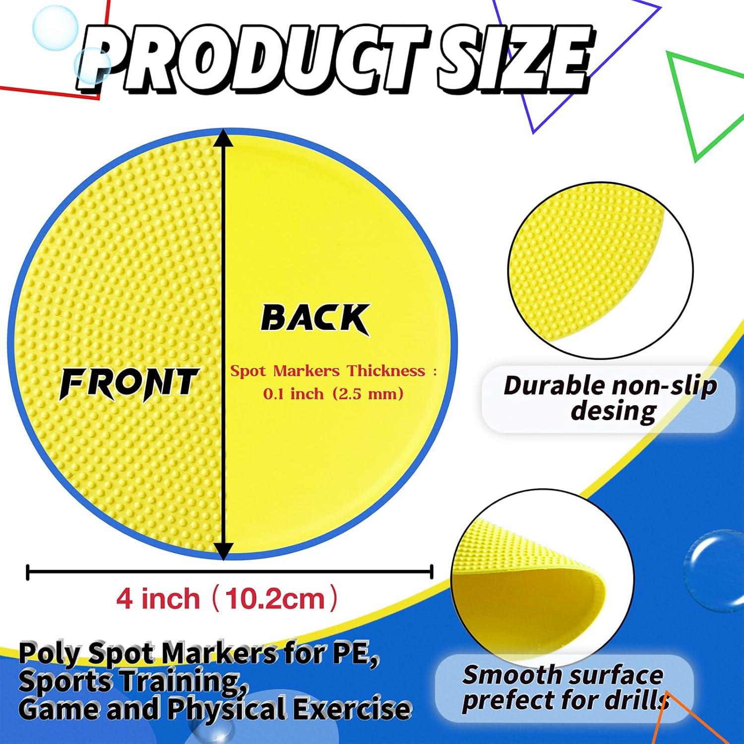 14 Pcs Marcadores de Agilidad Antideslizantes WildTracks 10 cm