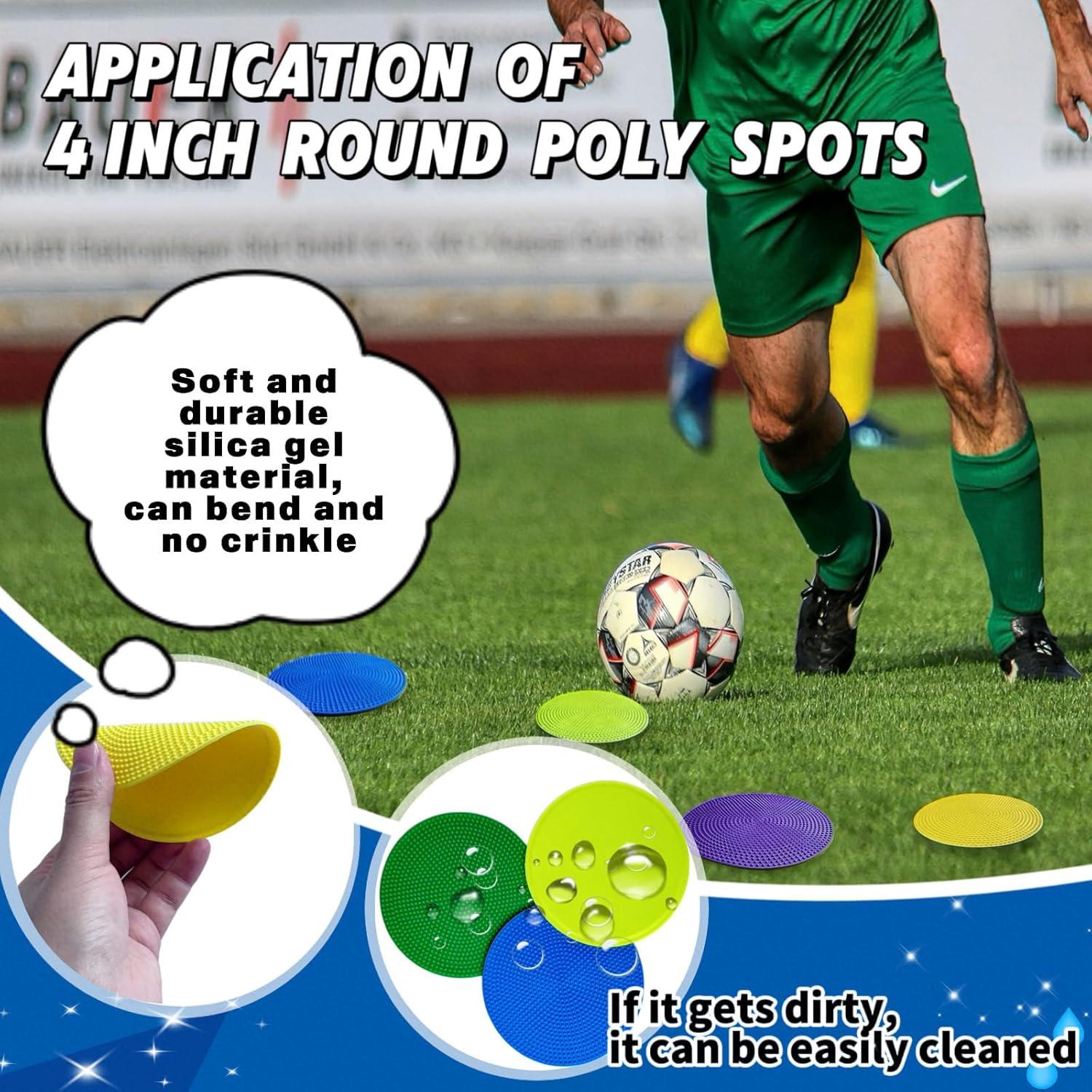 14 Pcs Marcadores de Agilidad Antideslizantes WildTracks 10 cm