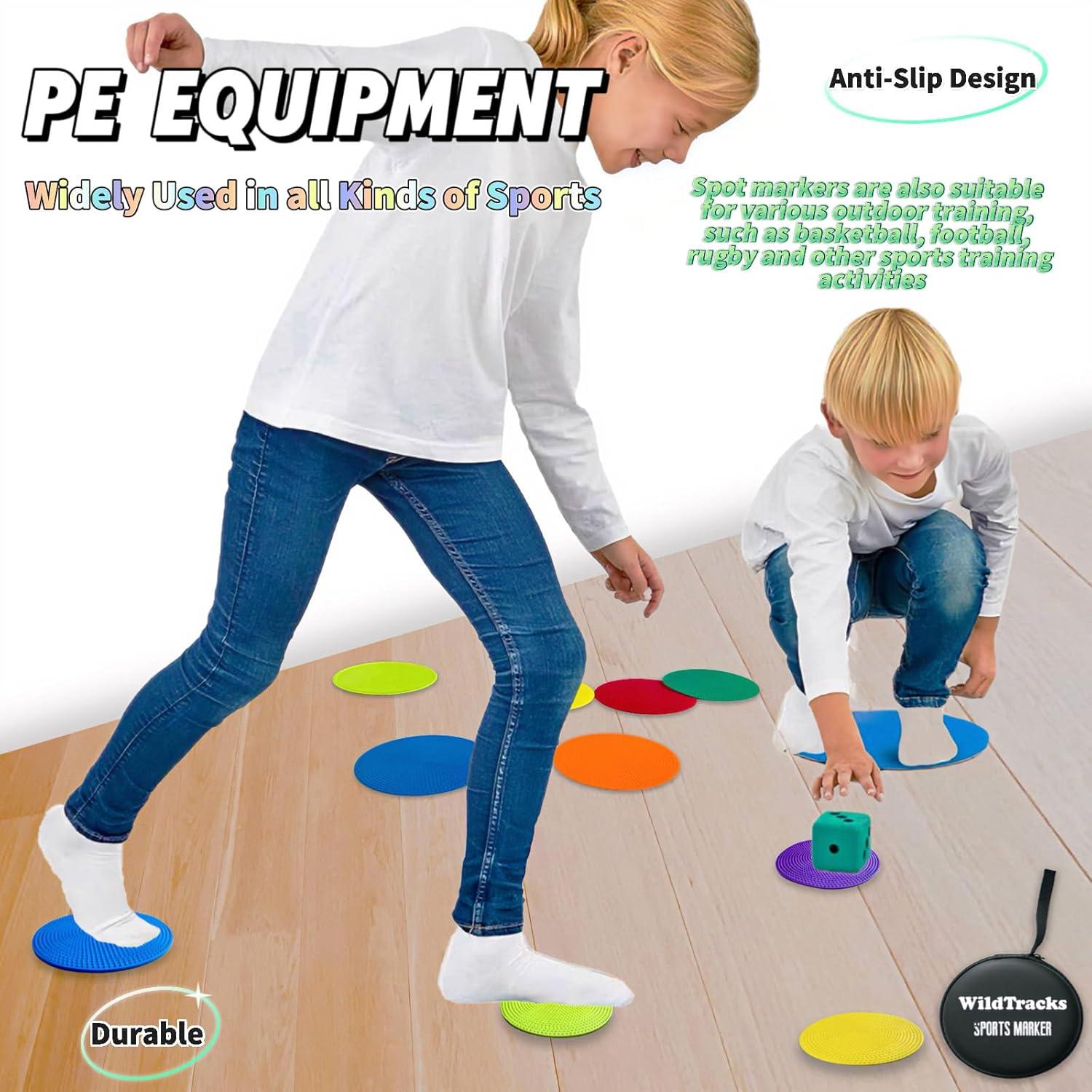14 Pcs Marcadores de Agilidad Antideslizantes WildTracks 10 cm