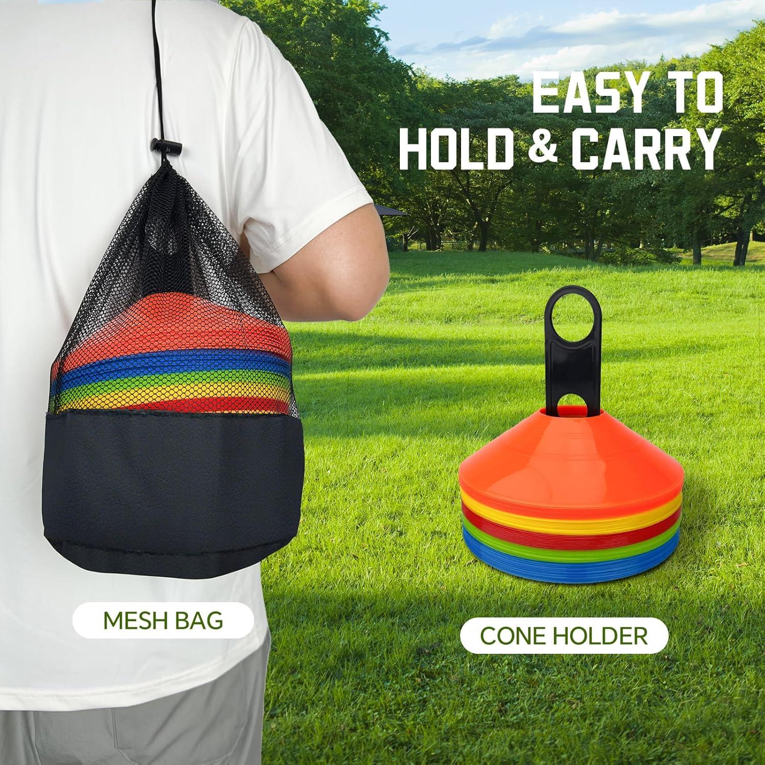 Conos de Entrenamiento BIRDDIE SC-00, 60 Pcs, 5 Colores