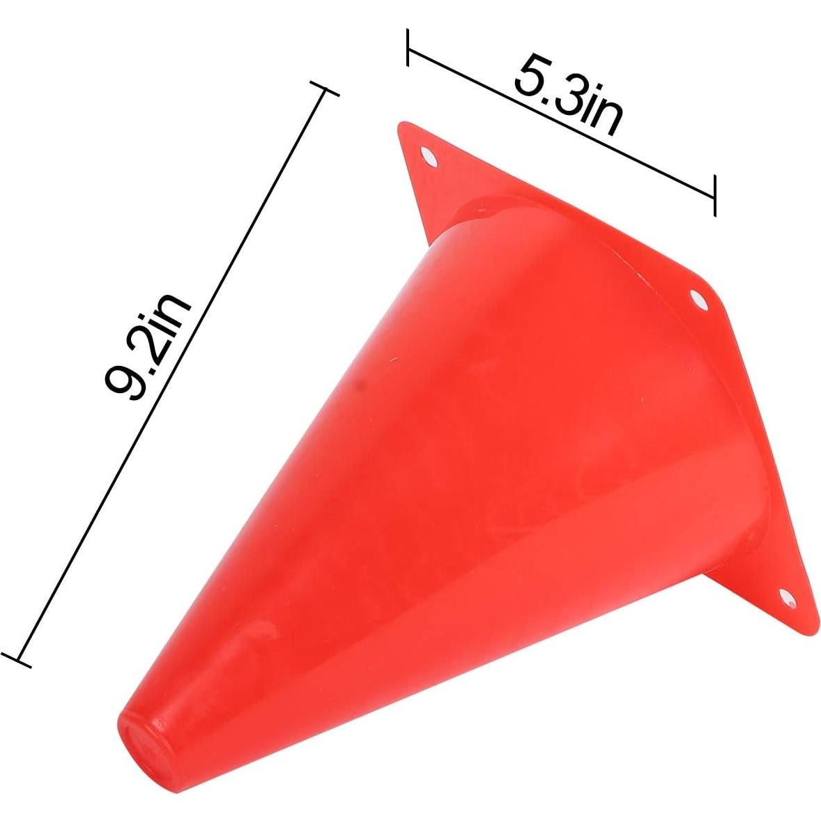 Conos de Entrenamiento KINJOEK 30 Paquetes 22.86 cm Rojo