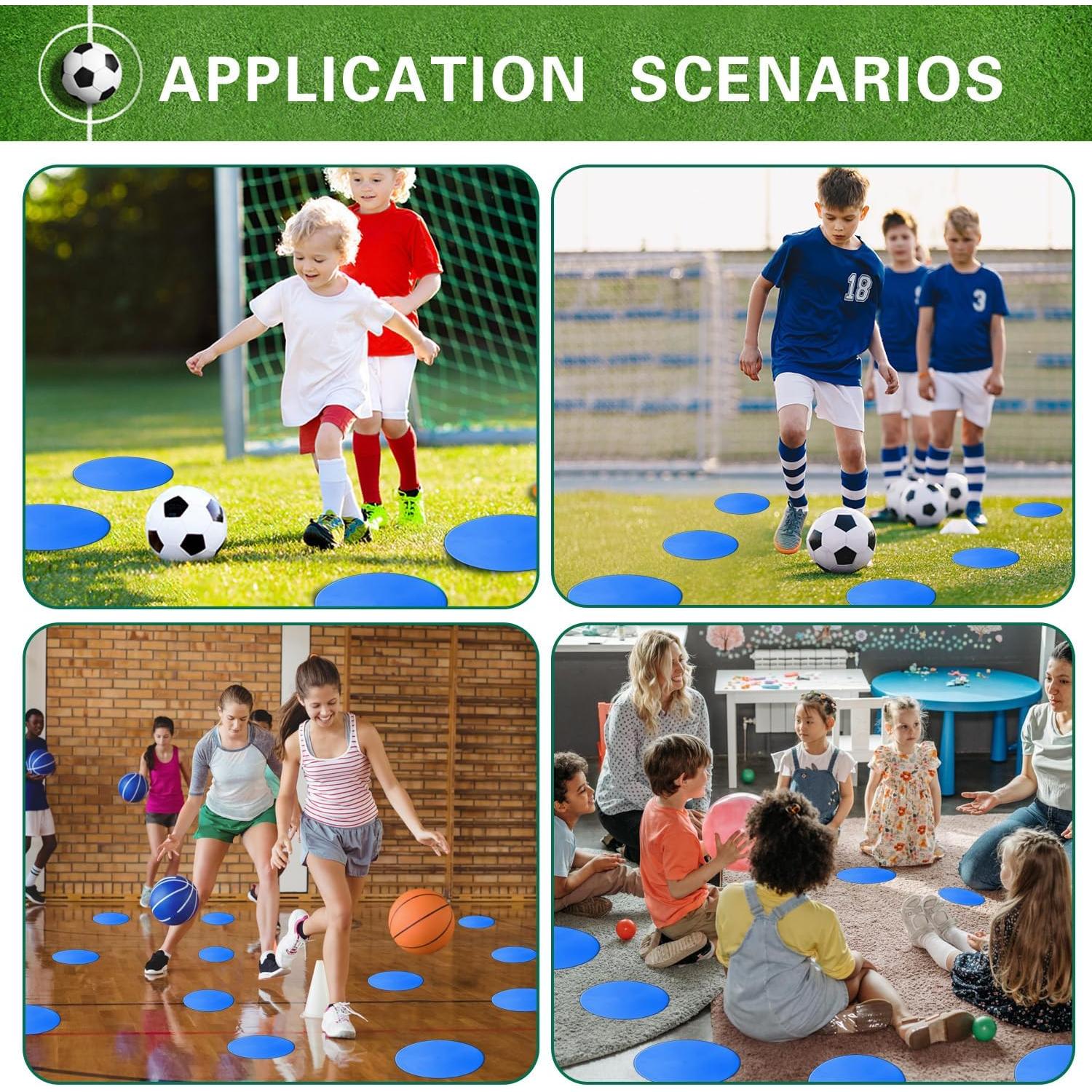 Marcadores de Agilidad PIKZH 12 Pcs 22.86 cm Antideslizantes