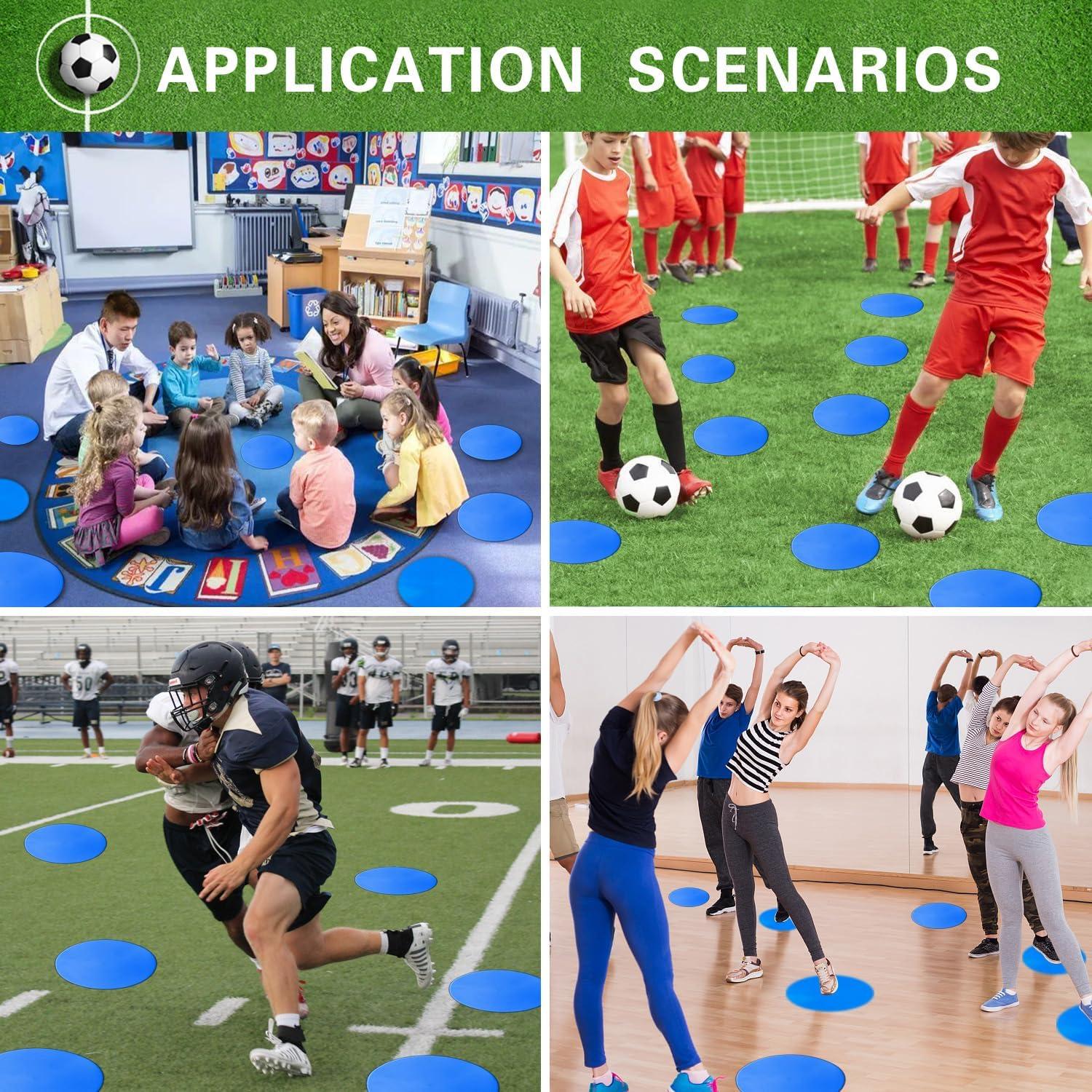 Marcadores de Agilidad PIKZH 12 Pcs 22.86 cm Antideslizantes