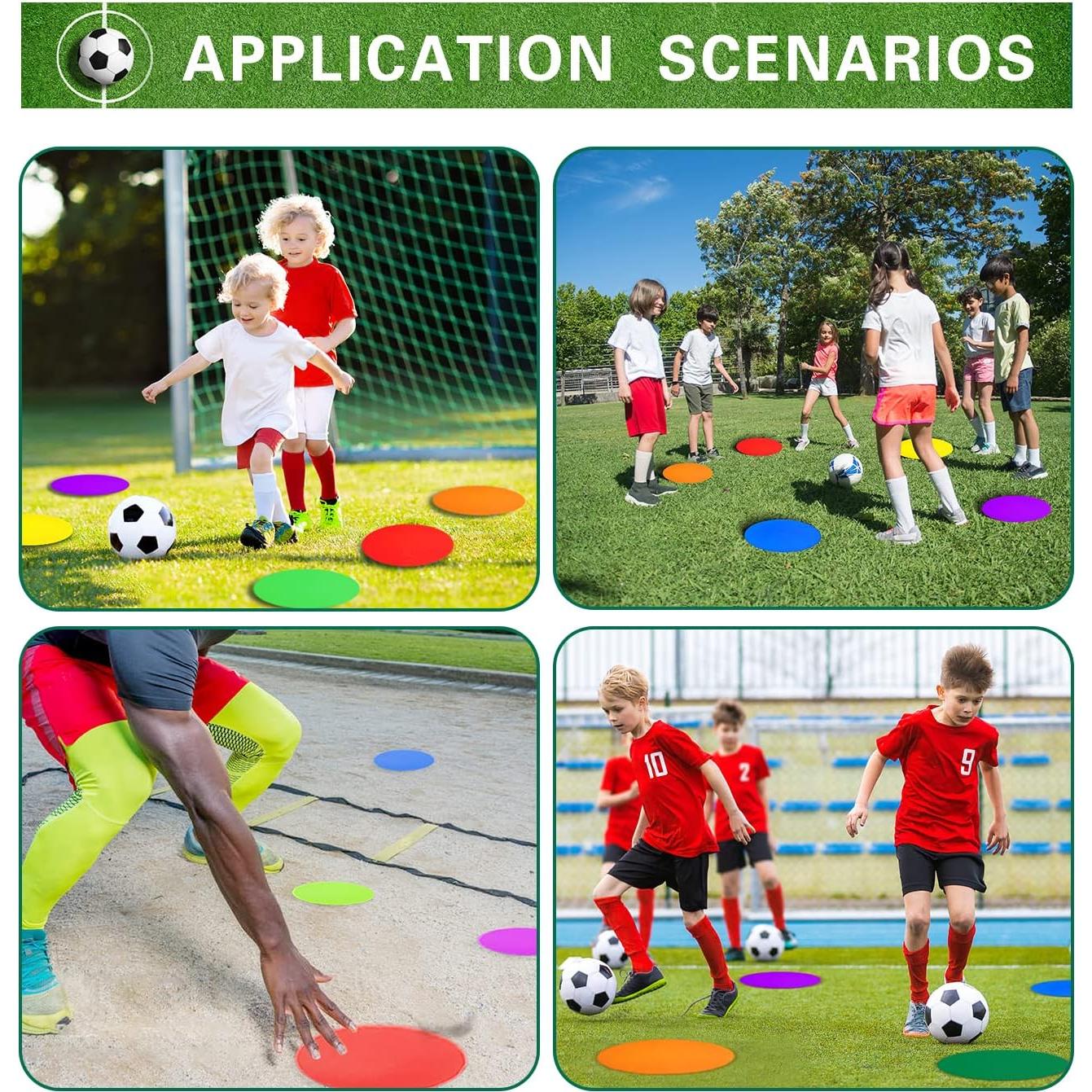 Marcadores de Agilidad PIKZH 25 cm 12 Pcs Antideslizantes