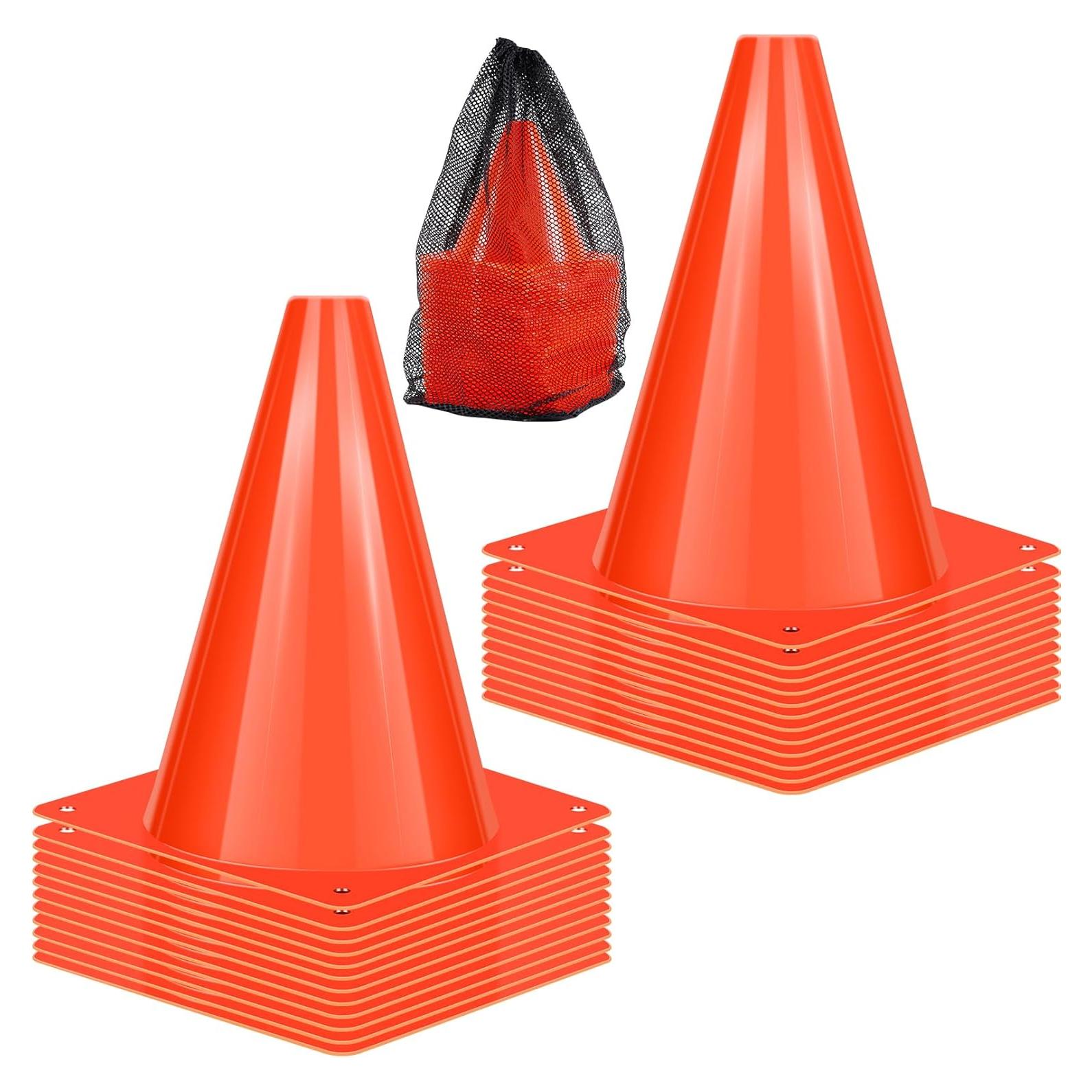 Conos de Entrenamiento de Plástico Xvvirnt 17.8 cm Naranja 24 Piezas