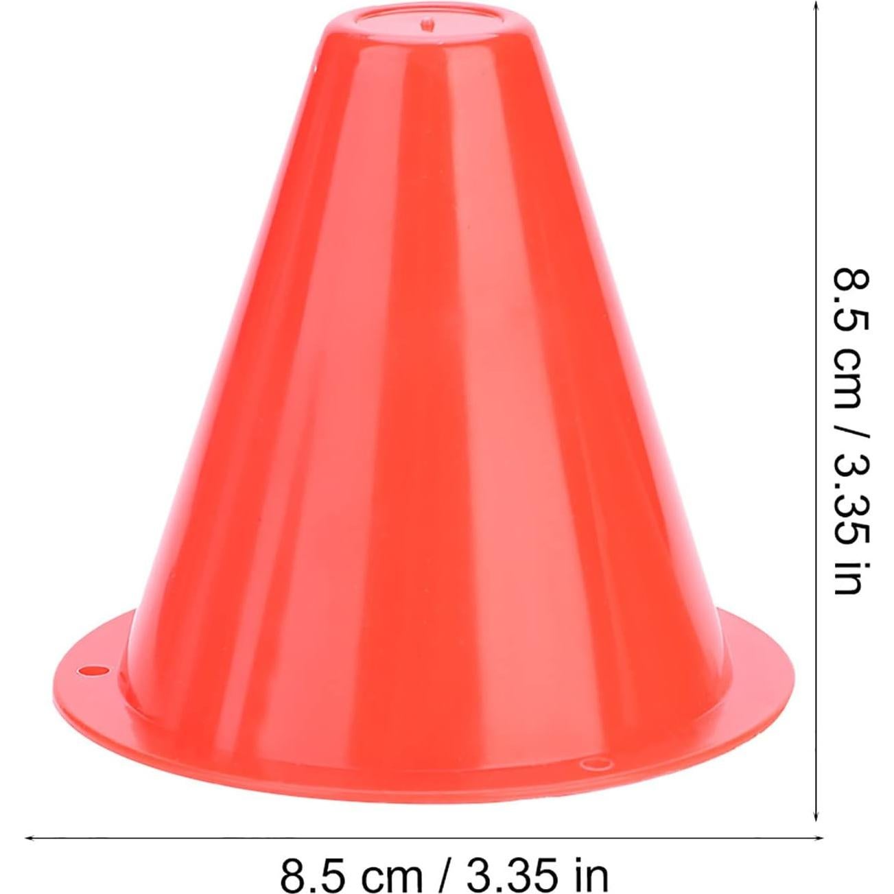 Conjunto de 10 Conos de Entrenamiento ASHATA 20 cm Rojo