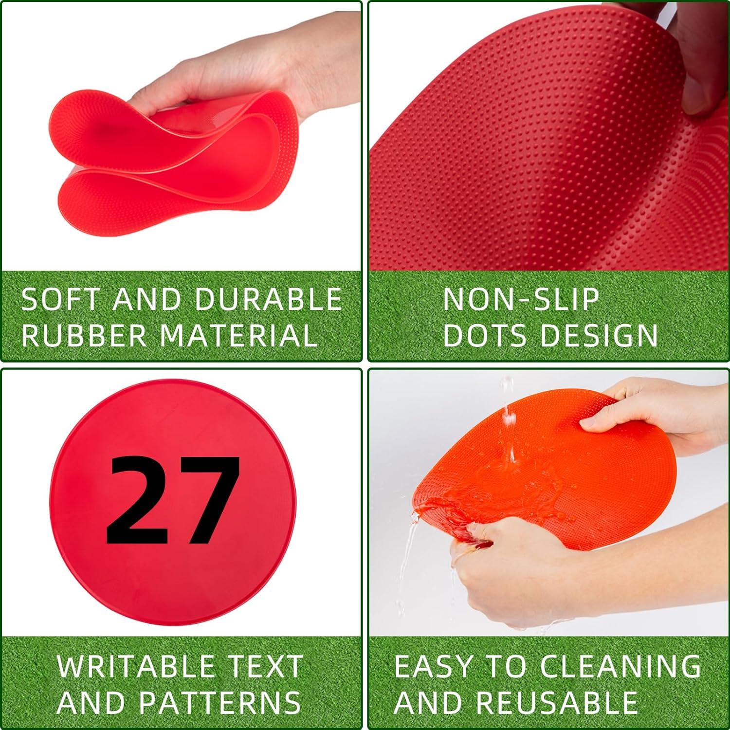 Marcadores de Puntos Vhxorrz 27 Pcs 22.86 cm Antideslizantes