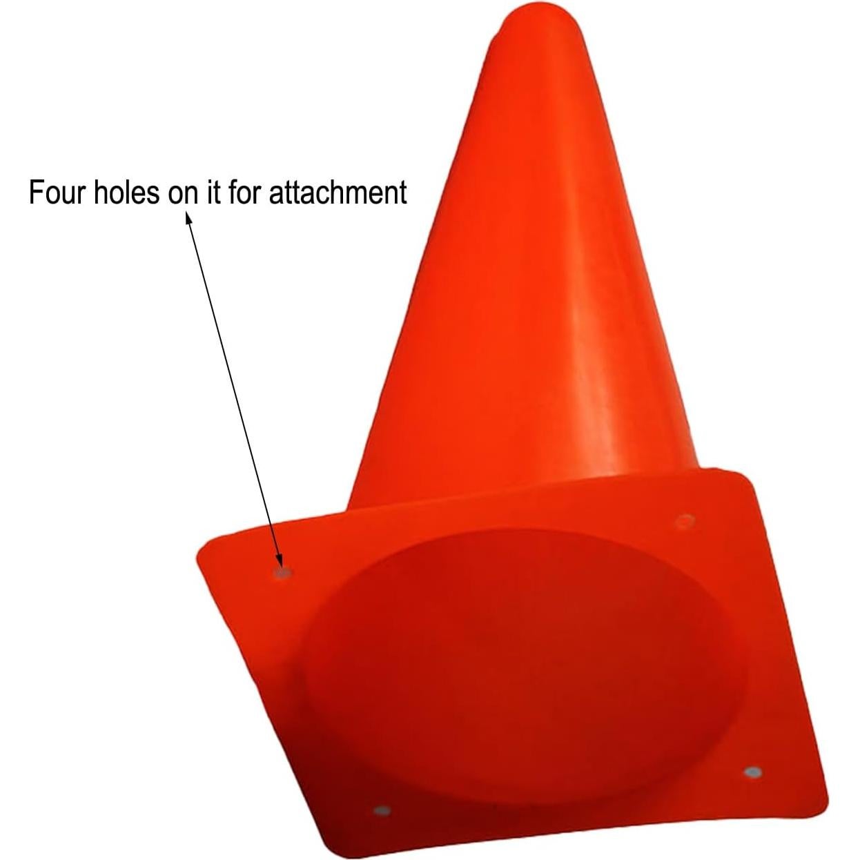 Conos de Entrenamiento Genérico 30 cm Naranja - Paquete de 12