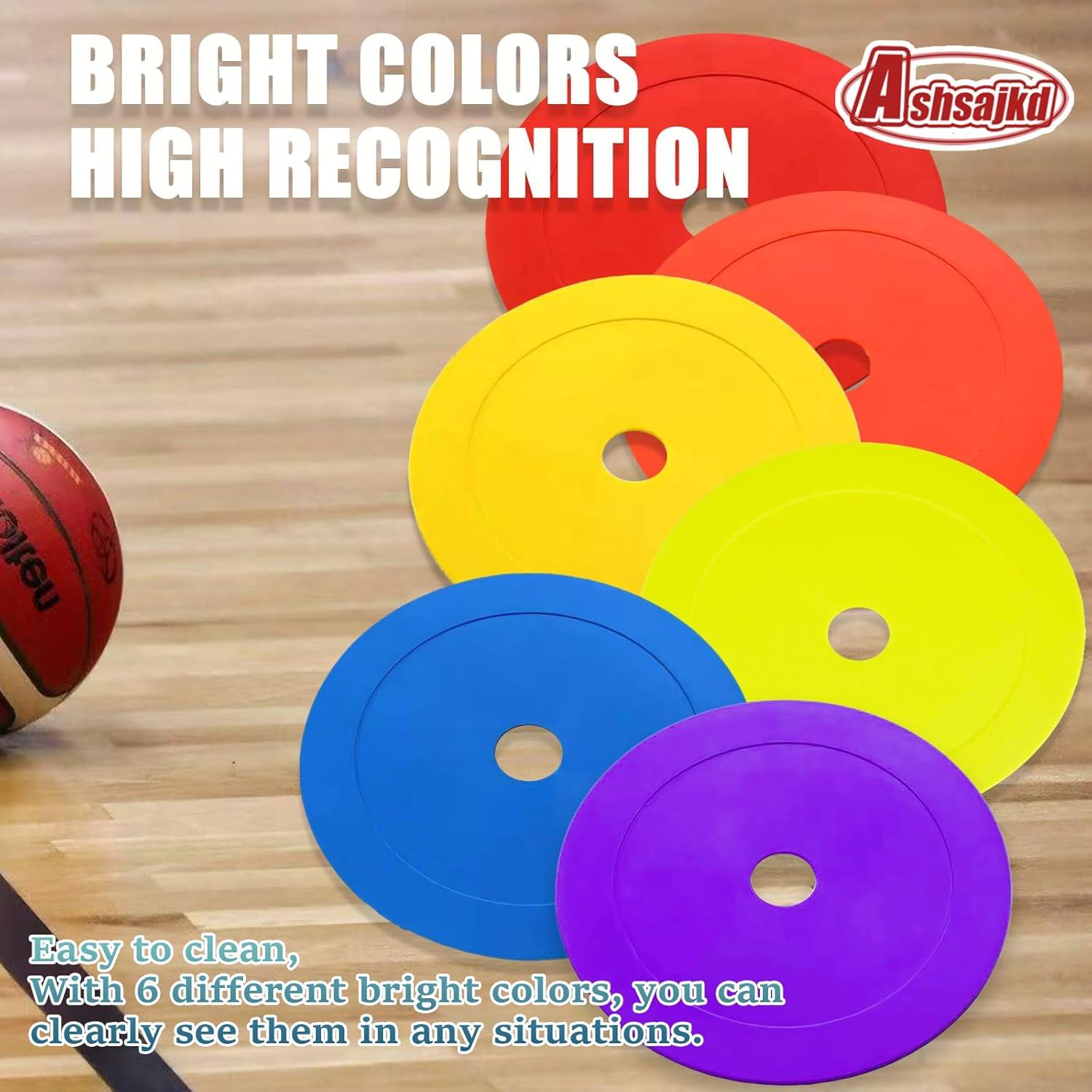 Paquete de 48 Conos Planos Antideslizantes Ashsajkd 15 cm