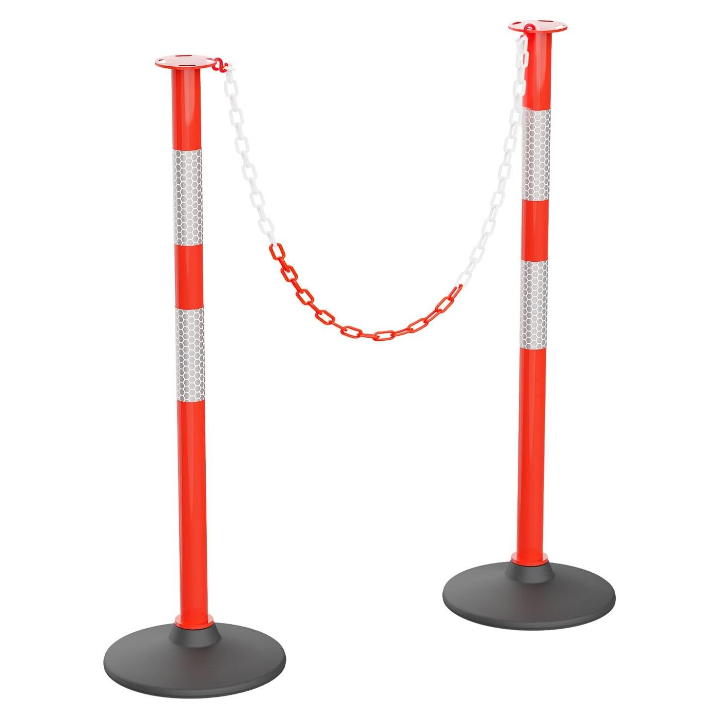 Poste Delineador de Tráfico RoadHero 2 Pack con Base Pesada