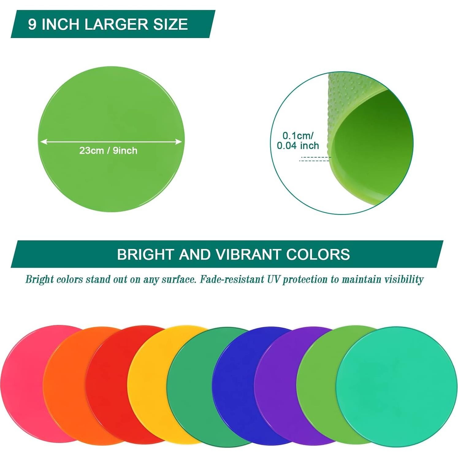 Puntos de Poliester Antideslizantes SIFENYU 18 Pcs 25 cm