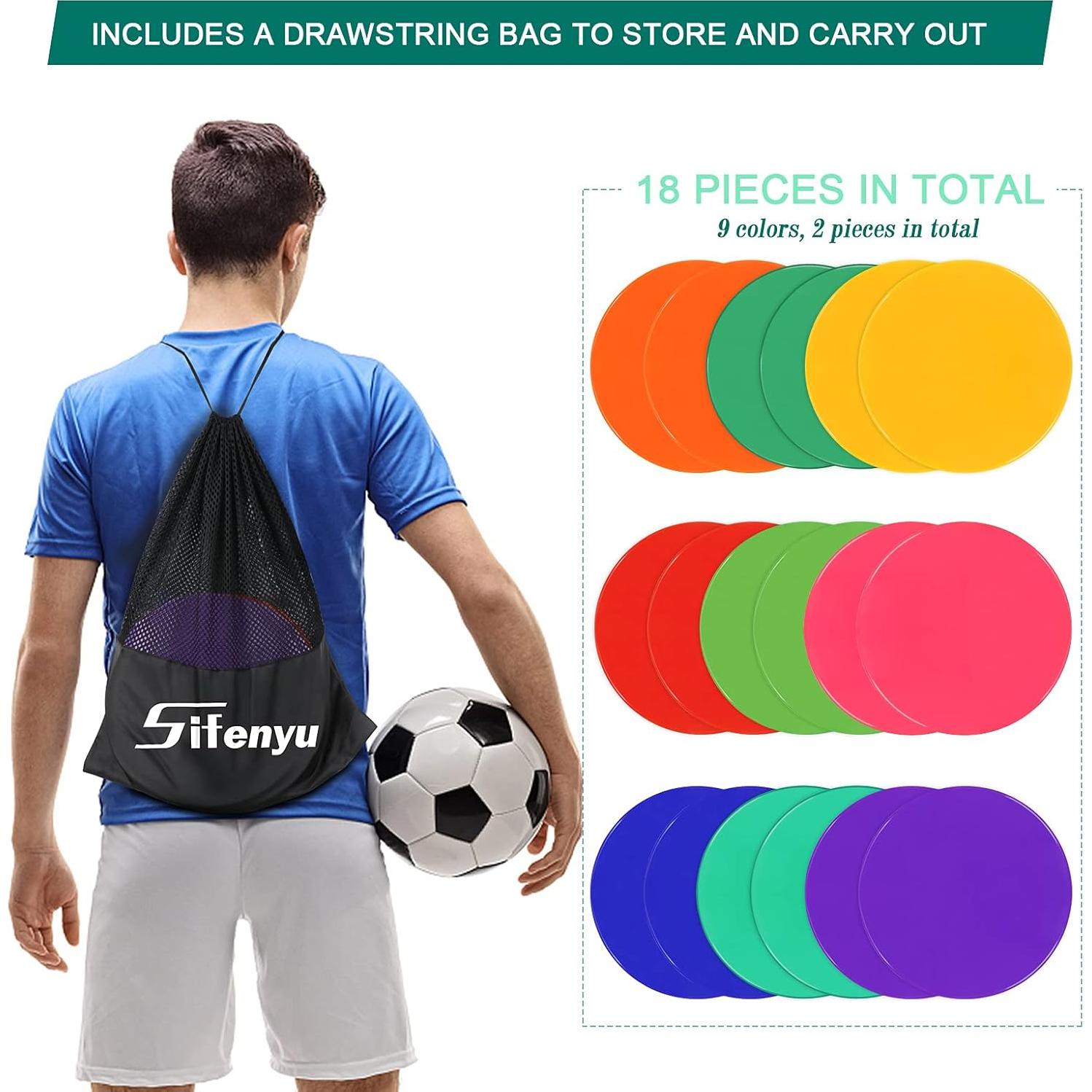 Puntos de Poliester Antideslizantes SIFENYU 18 Pcs 25 cm