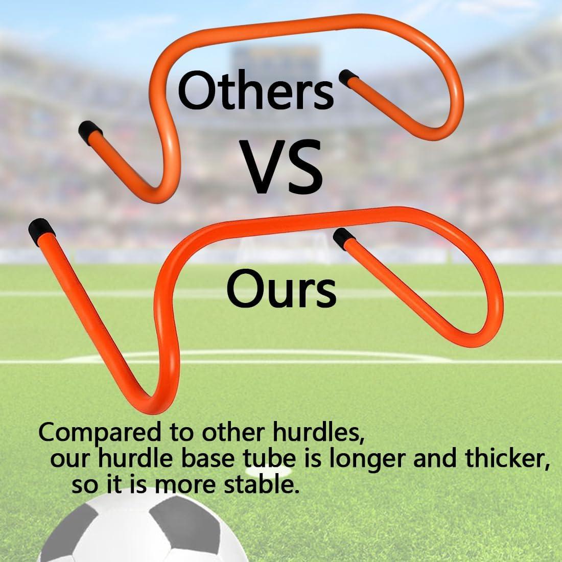 Set de 12 Vallas de Entrenamiento ASENVER con 10 Conos