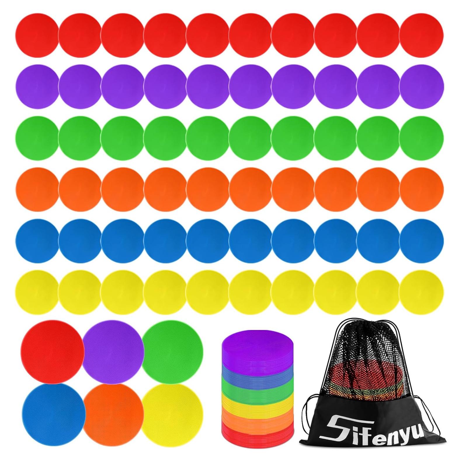 Puntos de Poliéster SIFENYU 12cm 60 Pcs Antideslizantes para Gimnasio