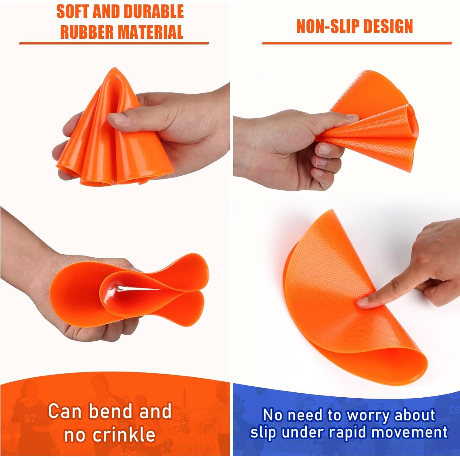 Puntos de Poliéster SIFENYU 12cm 60 Pcs Antideslizantes para Gimnasio