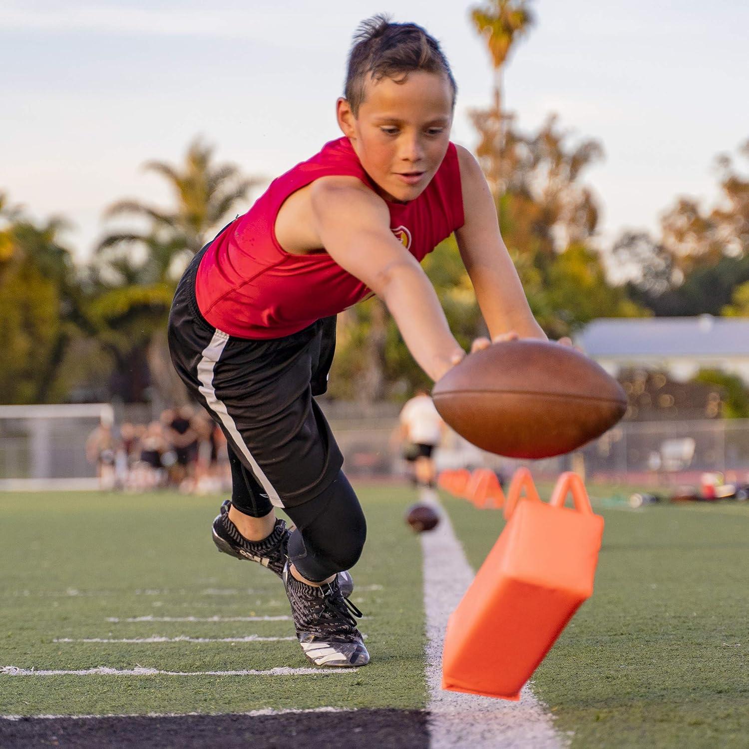 Pilones de Zona de Gol GoSports - Set de 4, 45.72 cm Naranja