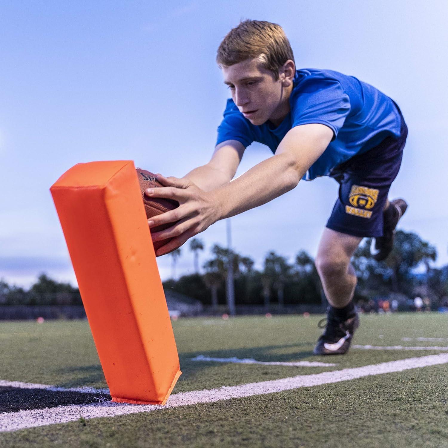 Pilones de Zona de Gol GoSports - Set de 4, 45.72 cm Naranja