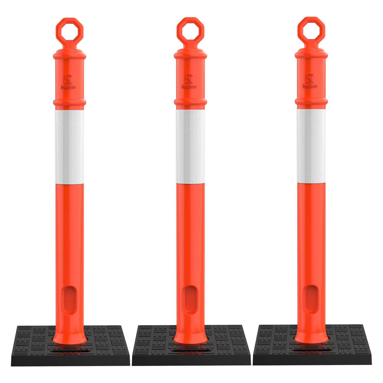 Poste Delineador Naranja RoadHero 114.3 cm Paquete de 3