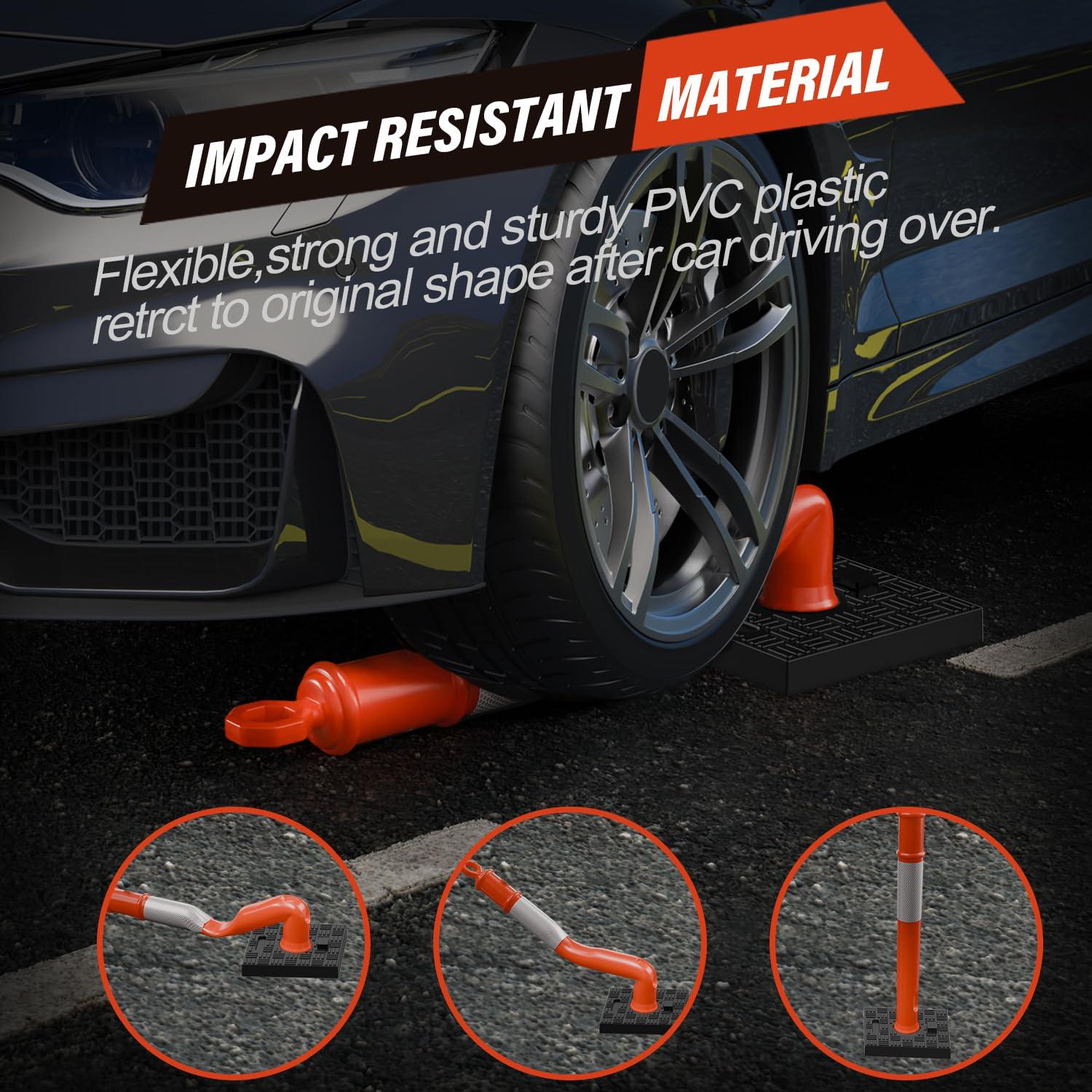 Poste Delineador Naranja RoadHero 114.3 cm Paquete de 3