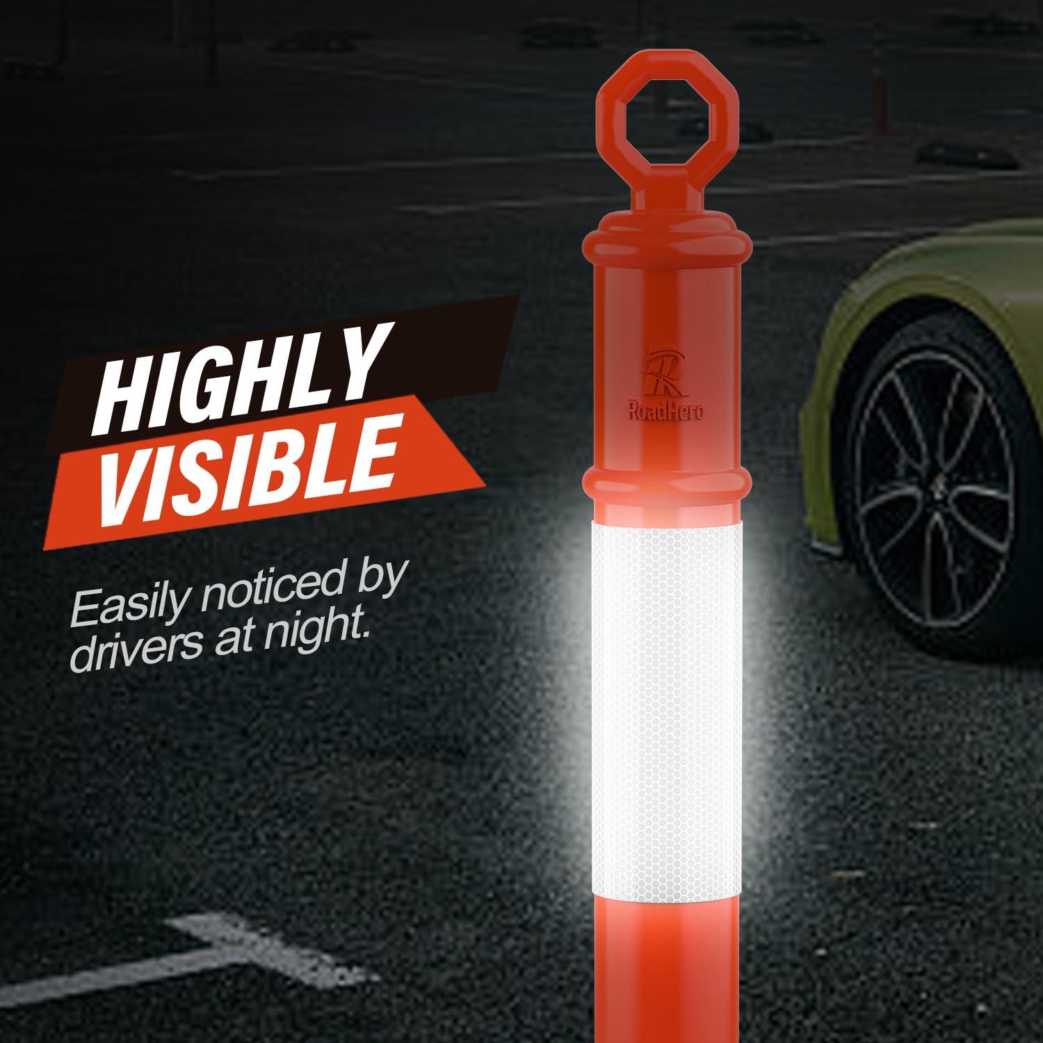 Poste Delineador Naranja RoadHero 114.3 cm Paquete de 3