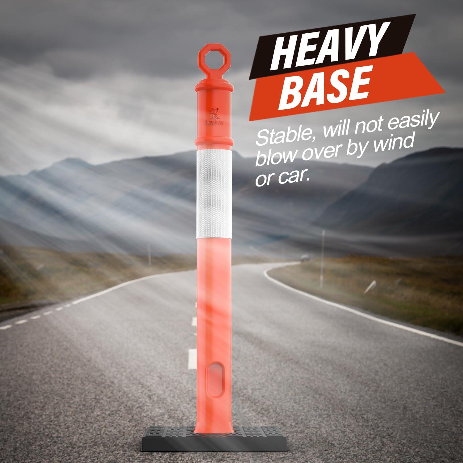 Poste Delineador Naranja RoadHero 114.3 cm Paquete de 3