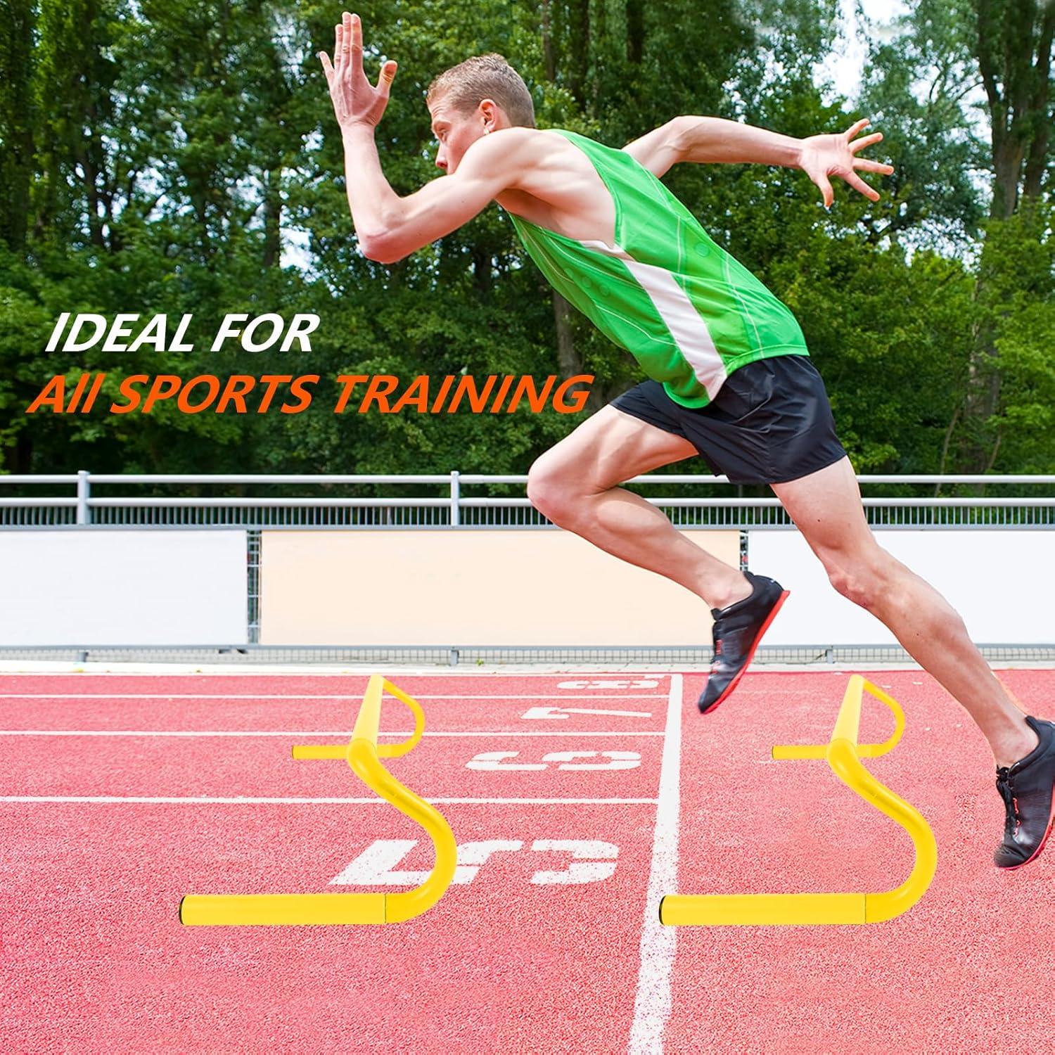 10 Obstáculos de Velocidad QIJISTORM + 6 Conos Marcadores