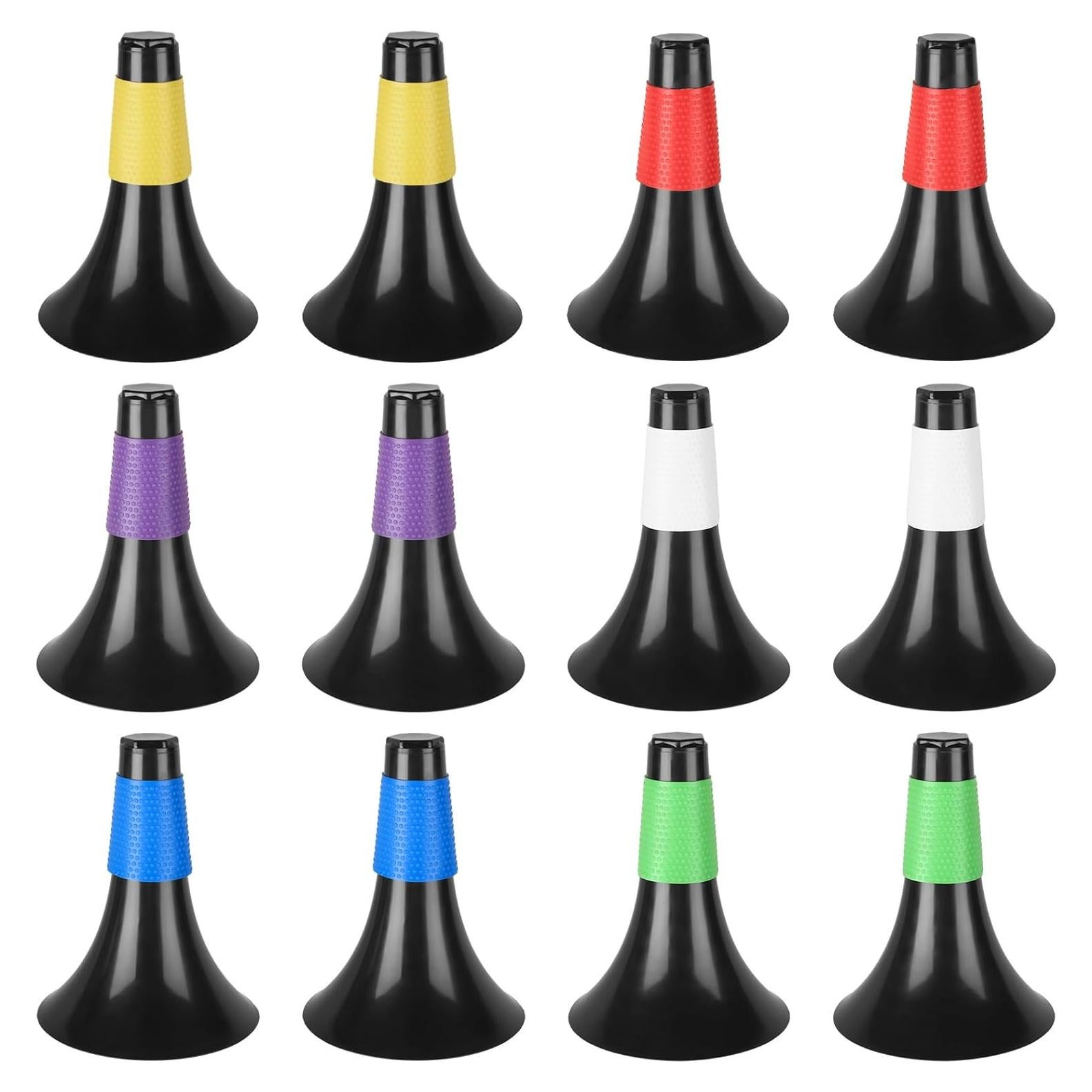 Paquete de 12 Conos de Entrenamiento Agilidad LDHHYH 23.5 cm