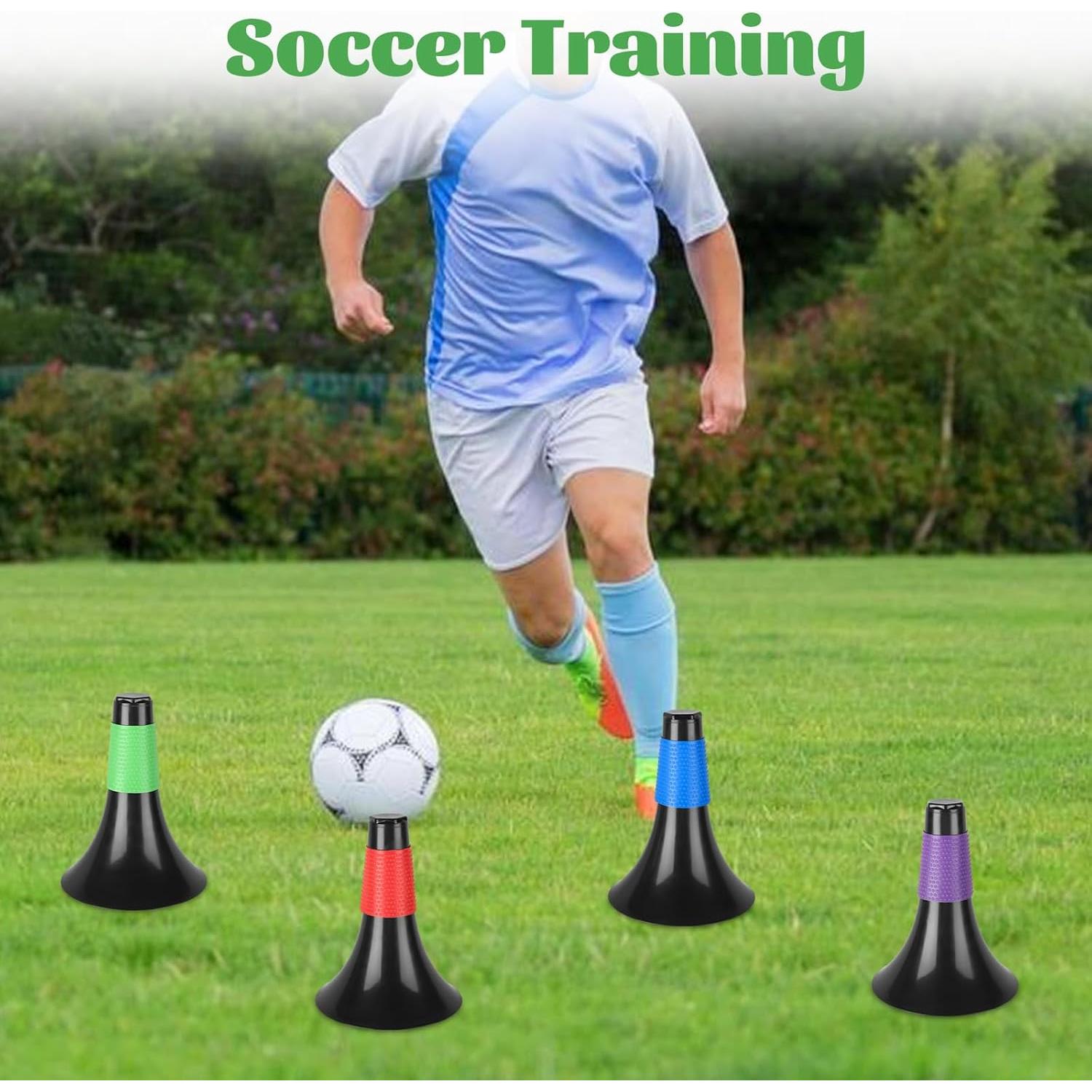 Paquete de 12 Conos de Entrenamiento Agilidad LDHHYH 23.5 cm