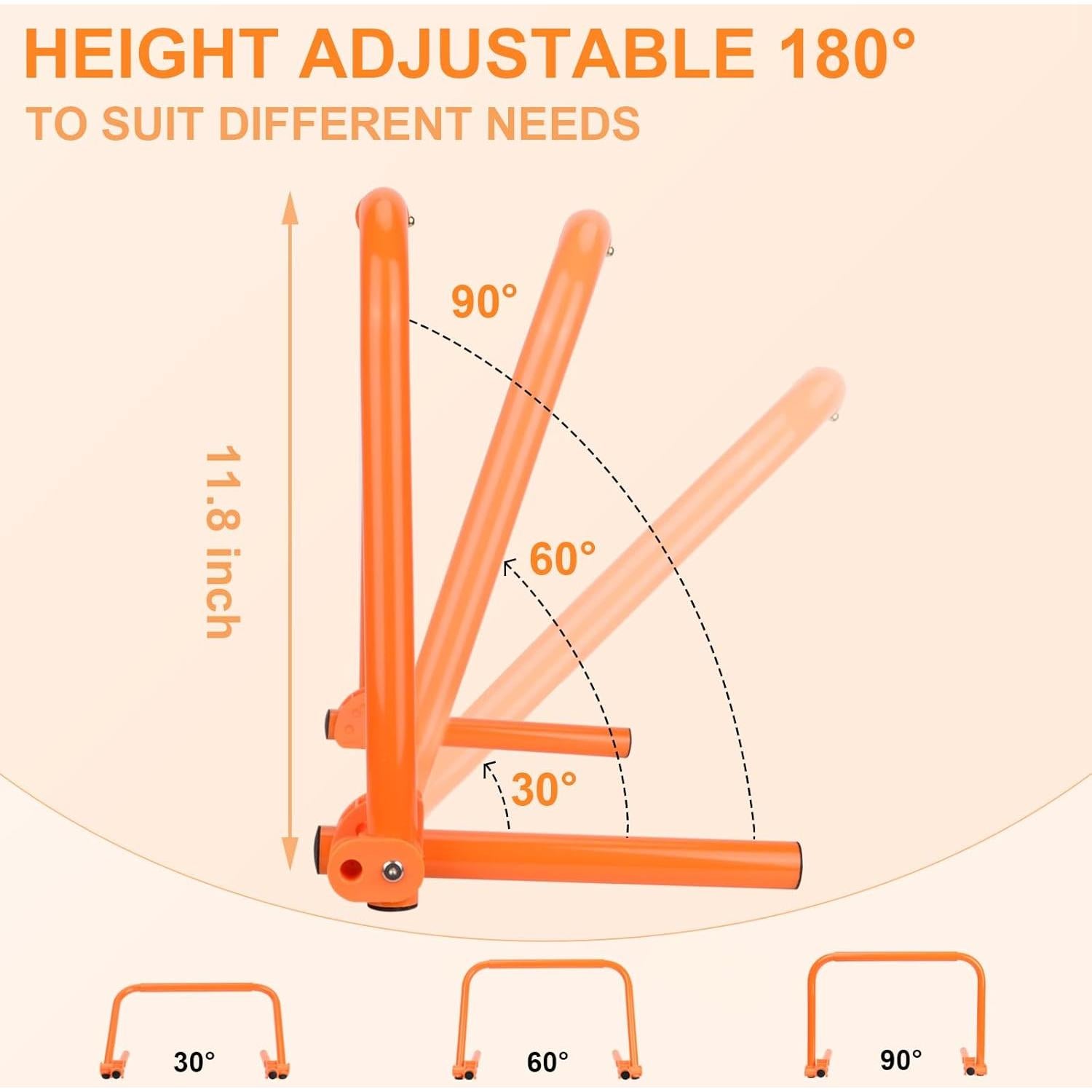Vallas de Entrenamiento de Velocidad Hikeen Set de 6 Ajustables