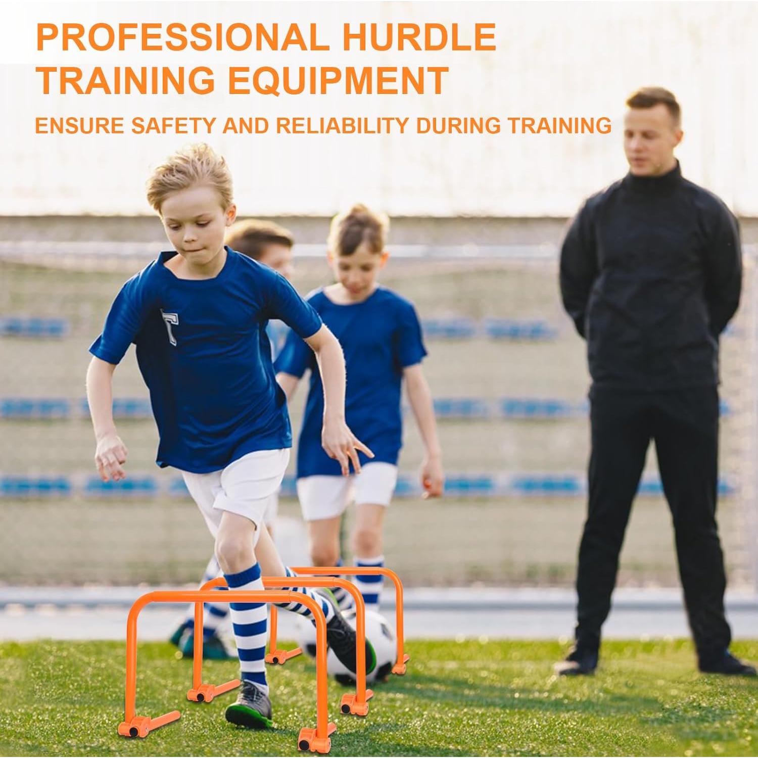 Vallas de Entrenamiento de Velocidad Hikeen Set de 6 Ajustables