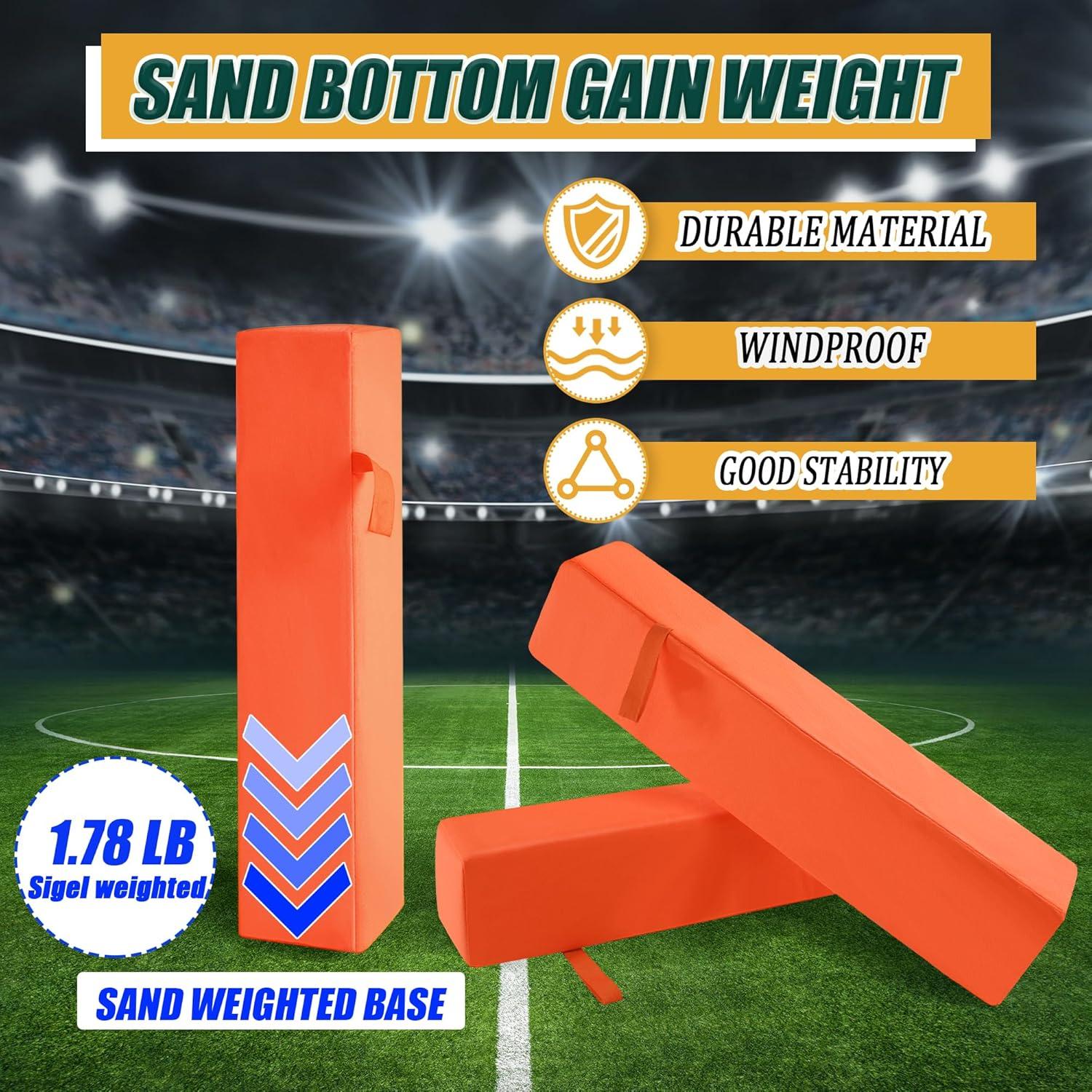 Conos de Fútbol Desunqin 4 Pcs con Peso de Arena 45.72 cm