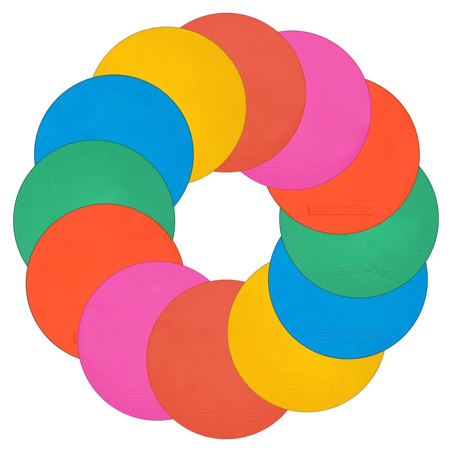 12 Marcadores de Piso TPE Eco Walker 20cm para Entrenamiento