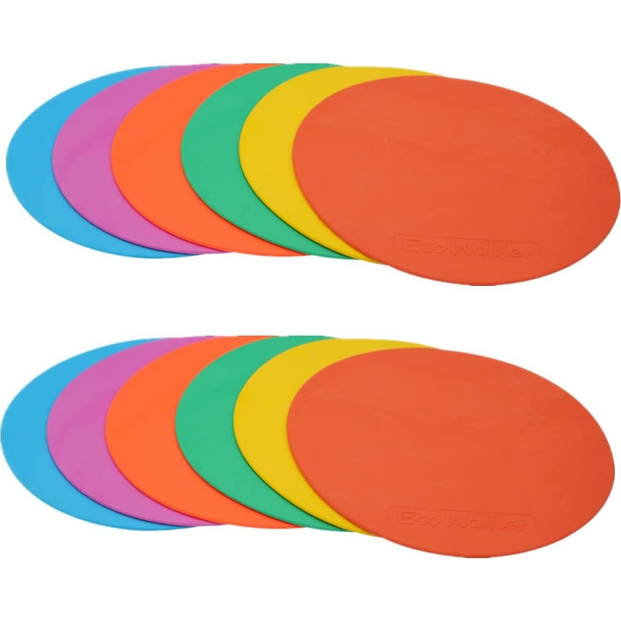 12 Marcadores de Piso TPE Eco Walker 20cm para Entrenamiento