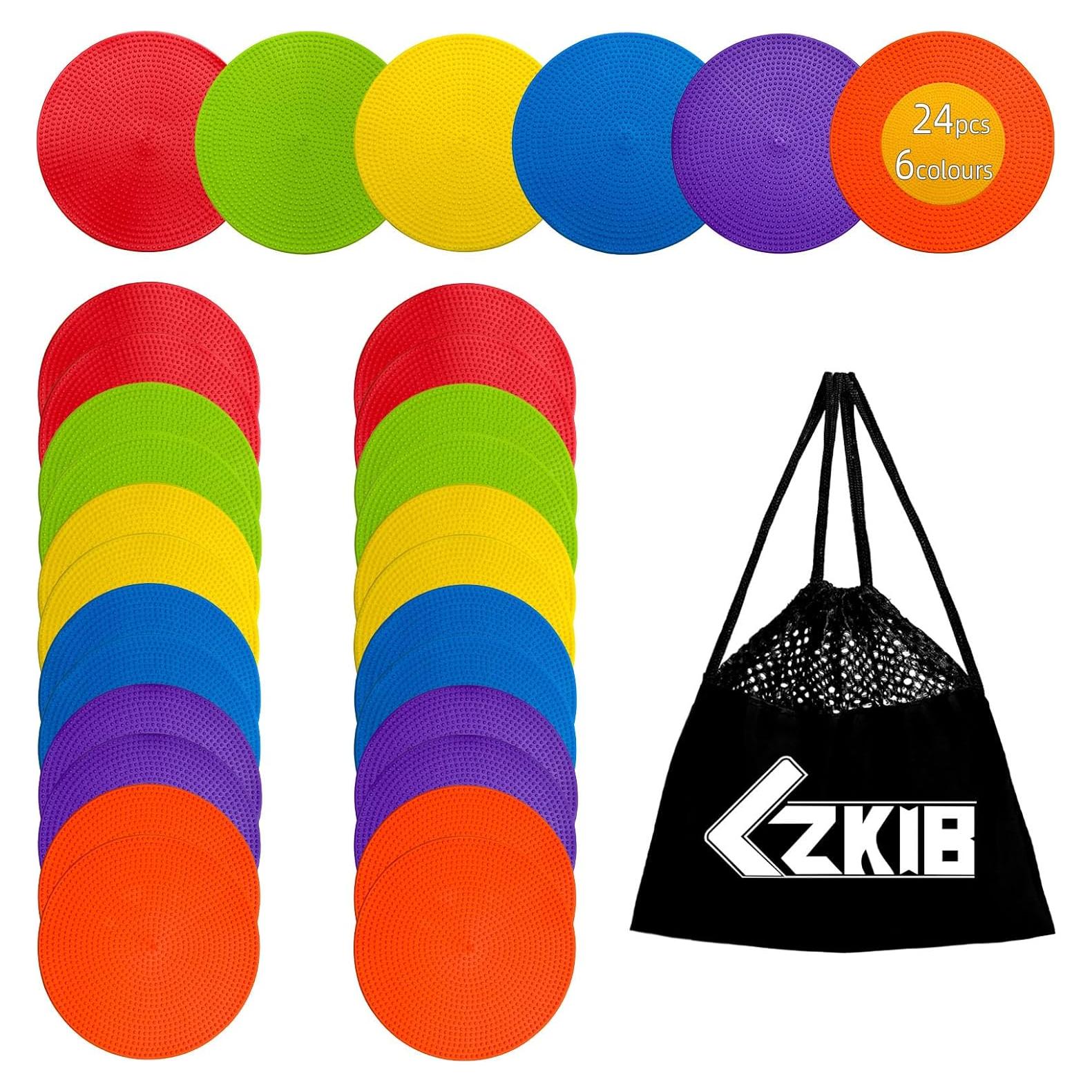 Marcadores de Puntos Antideslizantes LZKIB 12cm 24 Pcs Colores