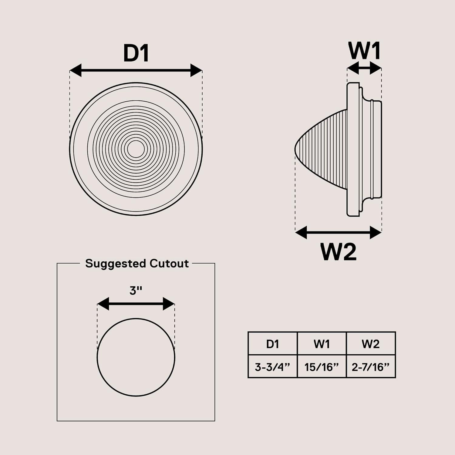 Luces Beehive LED 2.5" Ámbar True Mods - 8 Piezas Impermeables