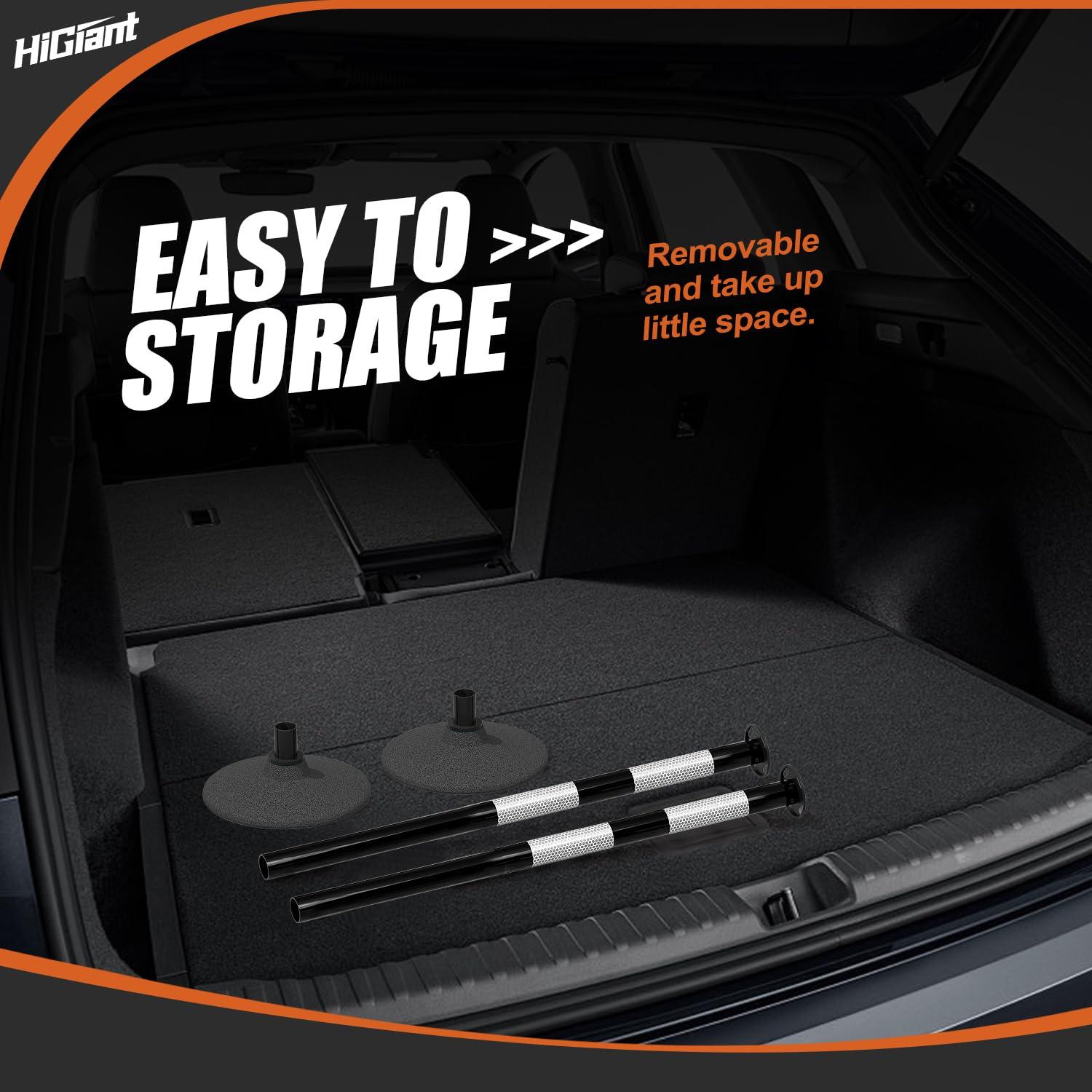 Postes Delineadores de Tráfico HiGiant 86 cm 4 Piezas con Base de Caucho