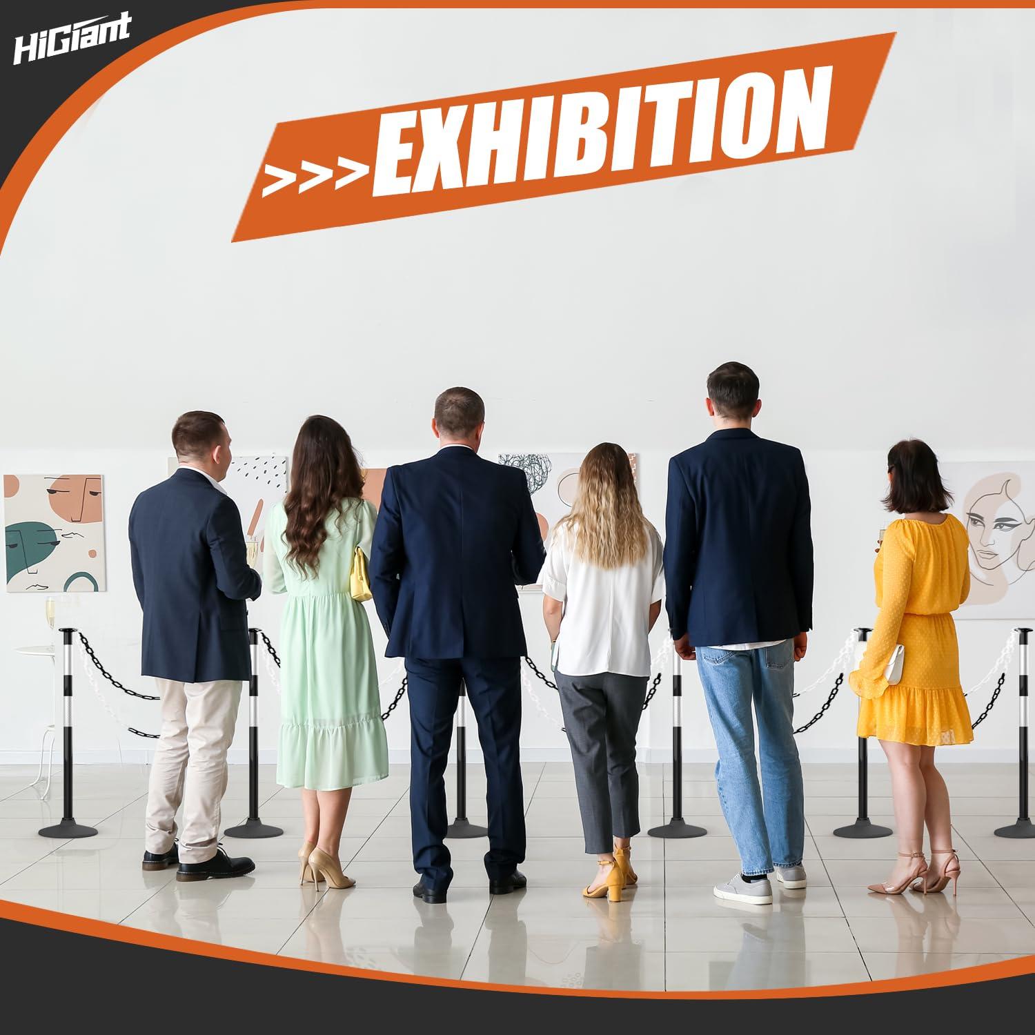 Postes Delineadores de Tráfico HiGiant 86 cm 4 Piezas con Base de Caucho