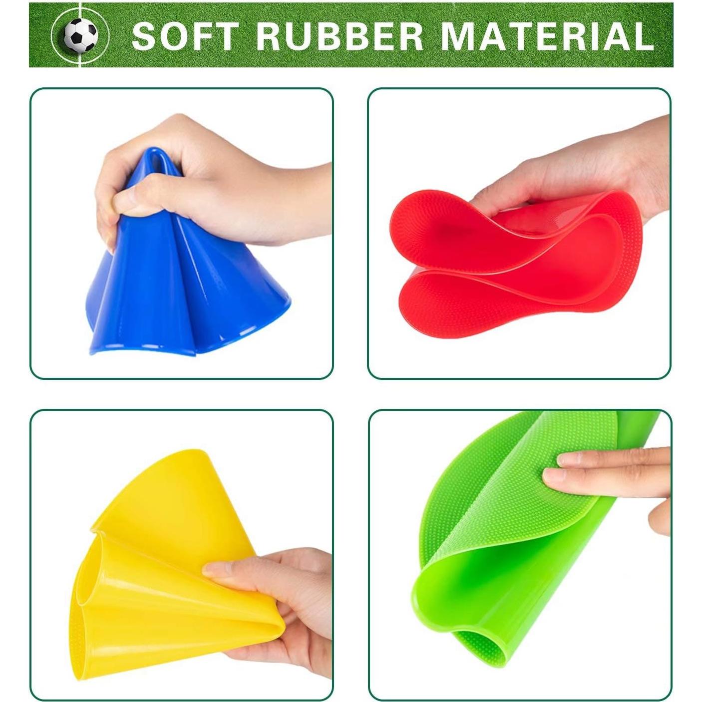 Marcadores de Agilidad Vhxorrz 10 Pulgadas Antideslizantes - 12 Pcs