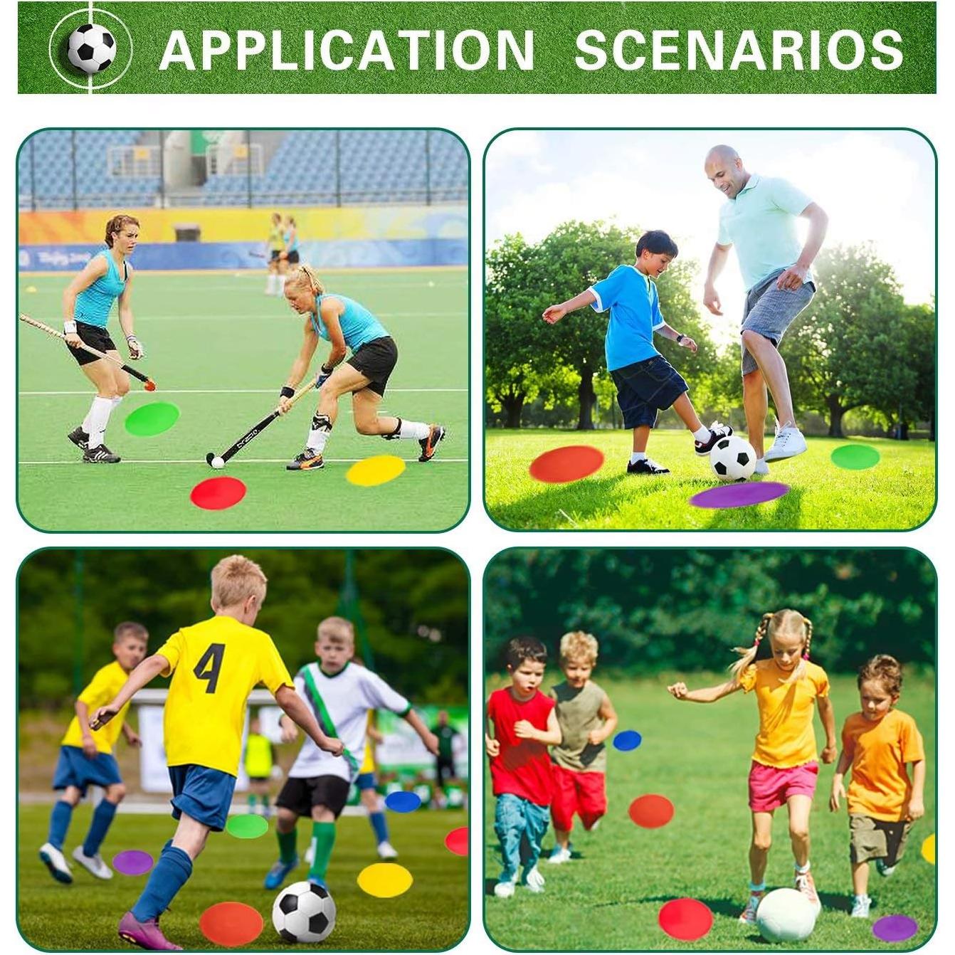 Marcadores de Agilidad Vhxorrz 10 Pulgadas Antideslizantes - 12 Pcs