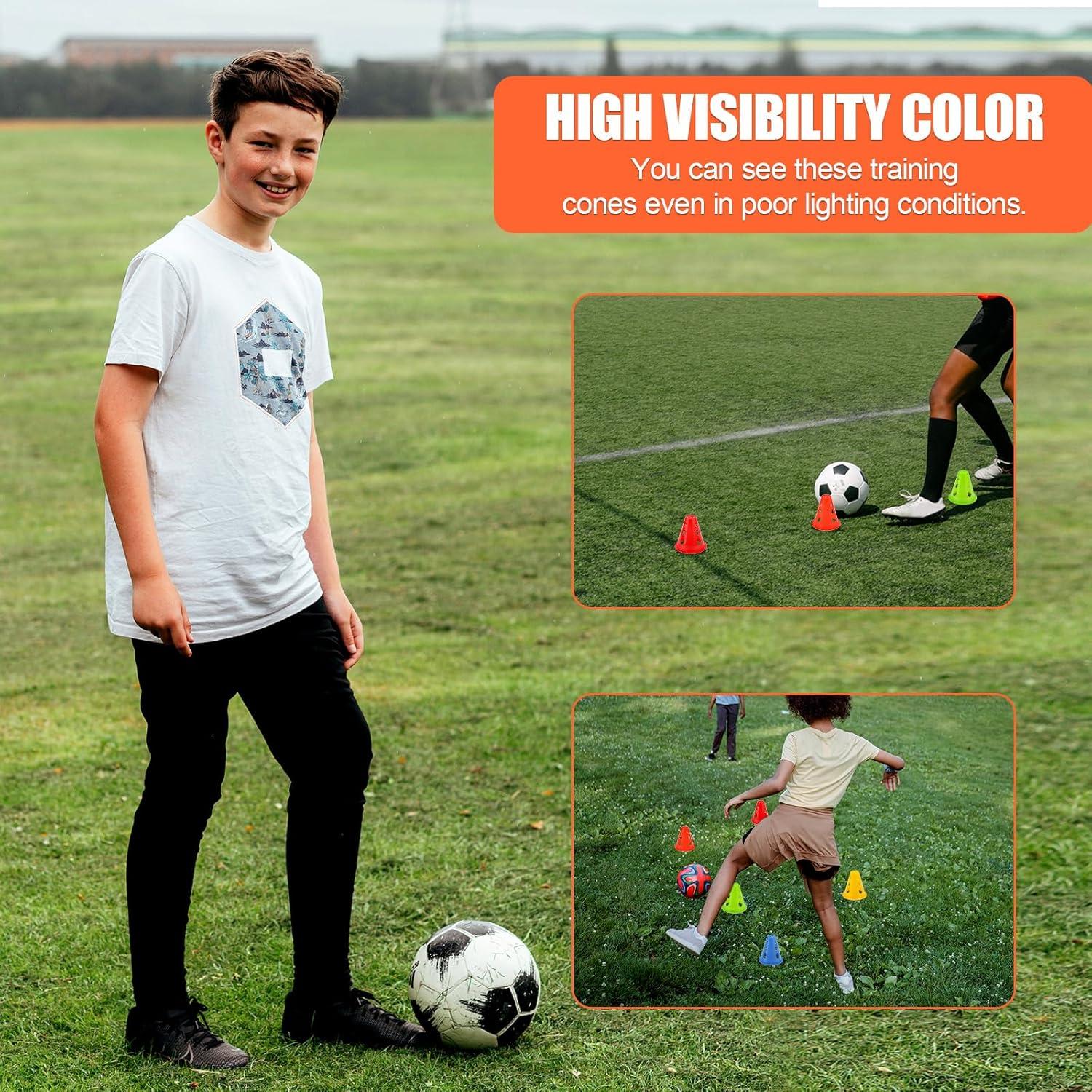 20 Conos de Entrenamiento Tinoaly 7.8 cm Multicolor