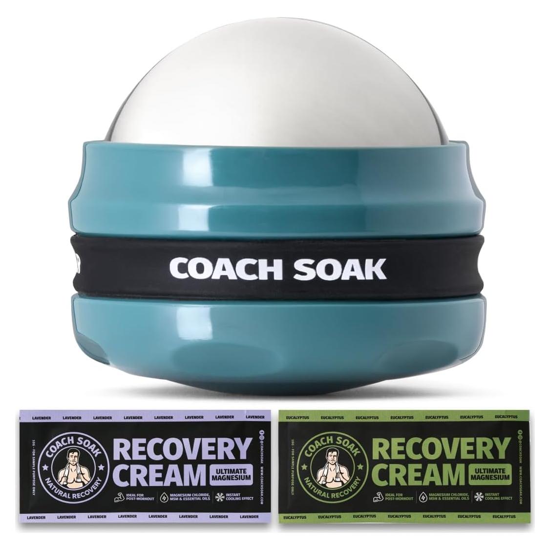 Rodillo de Masaje Coach Soak Doble Caliente y Frío con Silicona