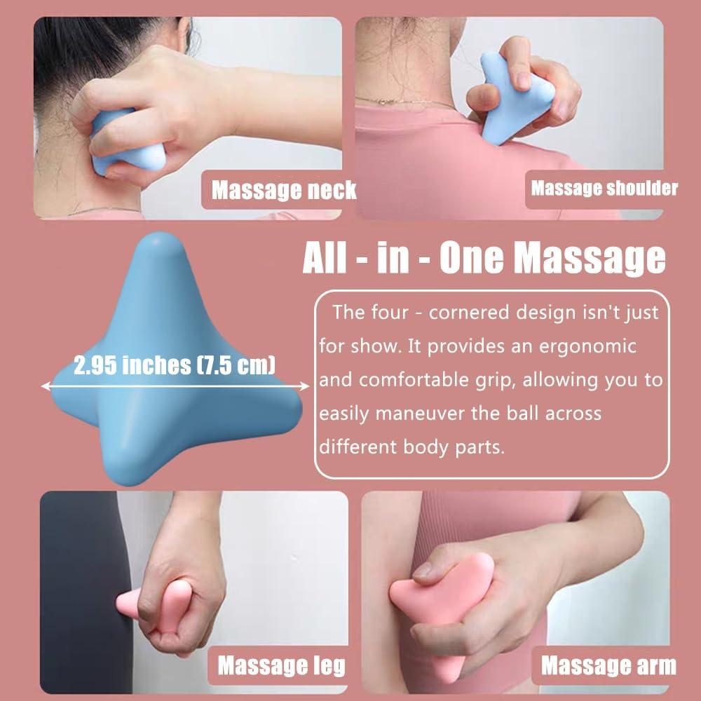 Bola de Masaje OULIGET para Alivio de Estrés - Azul